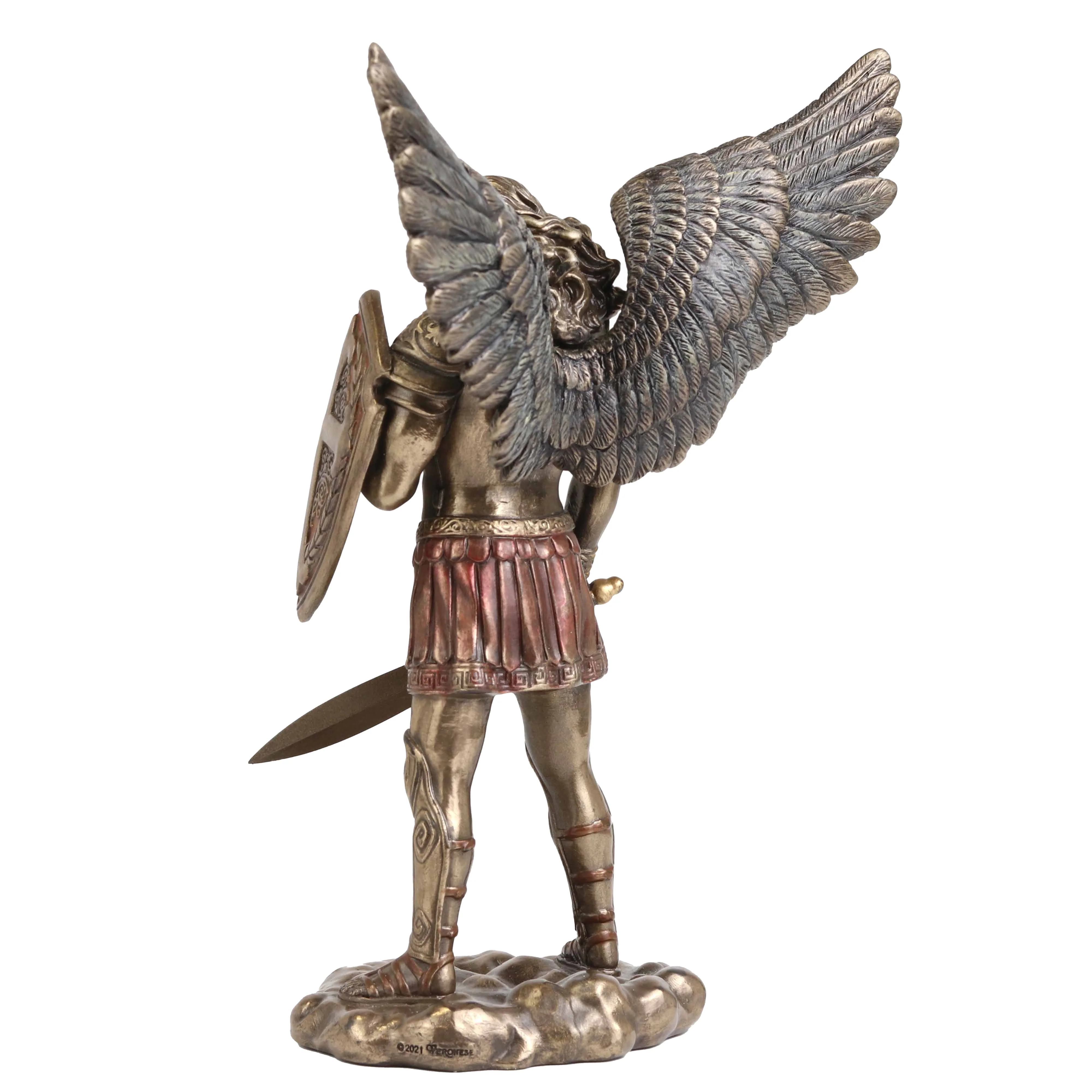 Archangel Saint Michael Sword And Shield 19.5cm Veronese Statue — additional product image 4 from ArtStatues