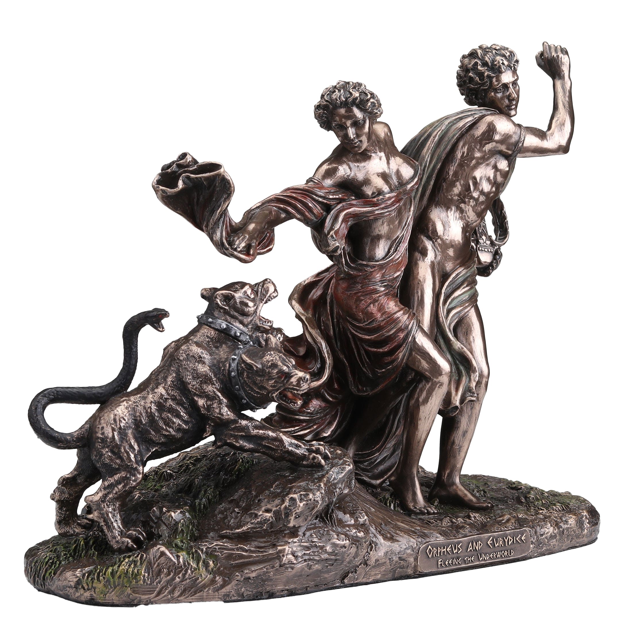 Orpheus and Eurydice Statue – Veronese Bronze, 23.5×18 cm — additional product image 4 from ArtStatues