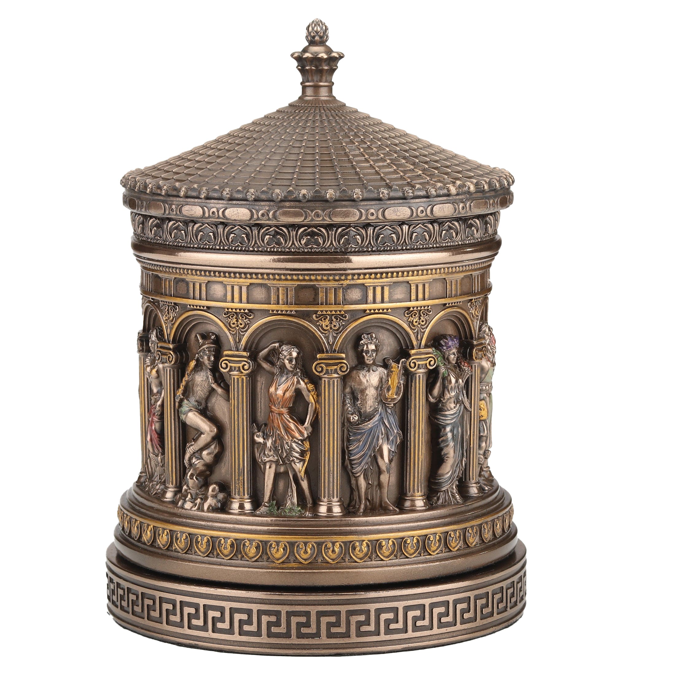 Pantheon Gods Jewelry Box - 16.5 x 11 cm Cold-Cast Bronze — additional product image 3 from ArtStatues