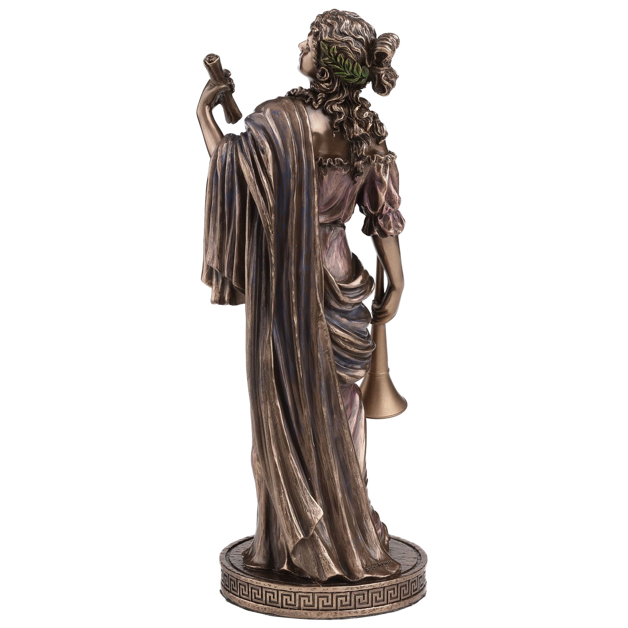 Clio Muse of History Statue - 23 cm Cold-Cast Bronze by Veronese — additional product image 4 from ArtStatues