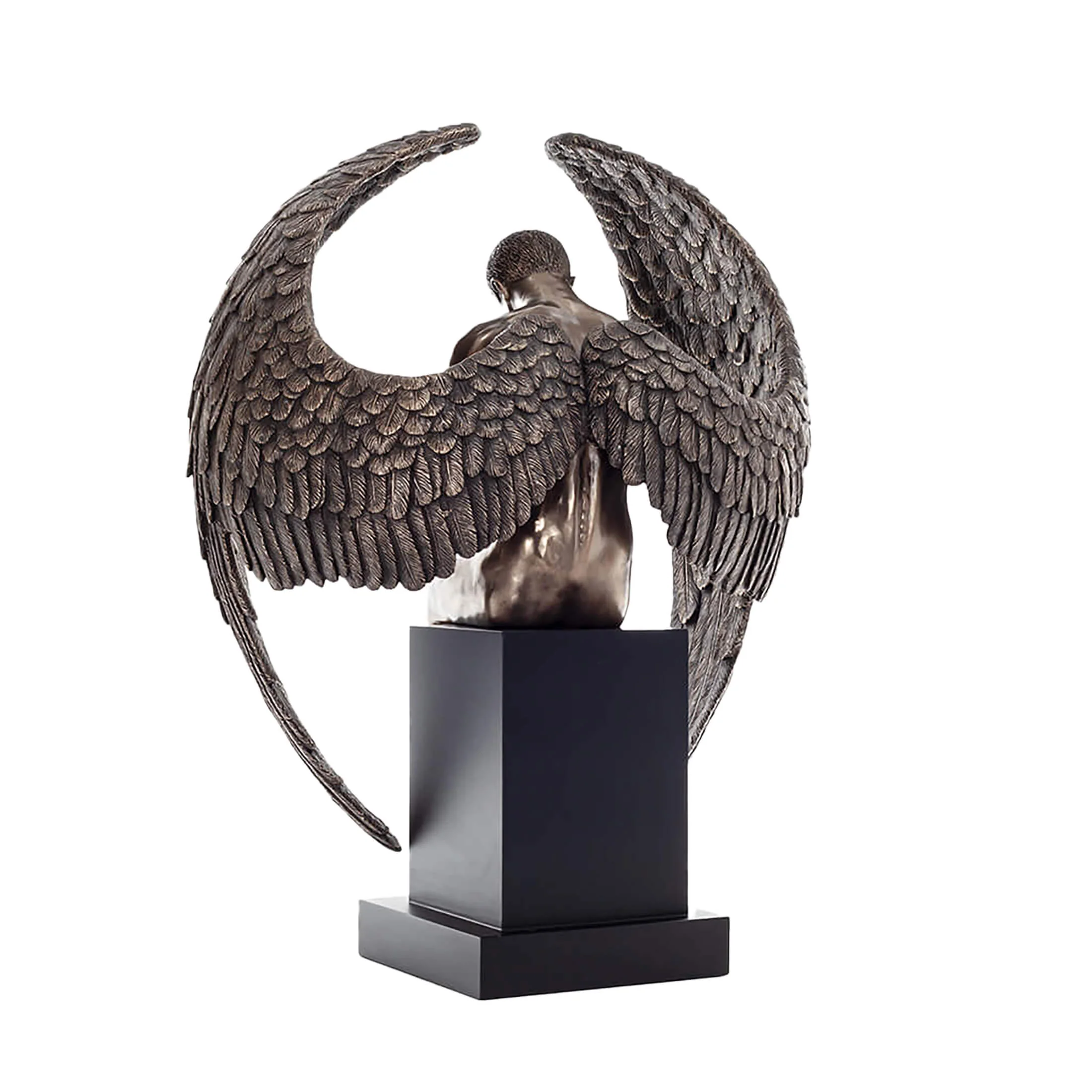 Fallen Angel Bronze Statue – 61×46 cm Symbol of Reflection — additional product image 3 from ArtStatues