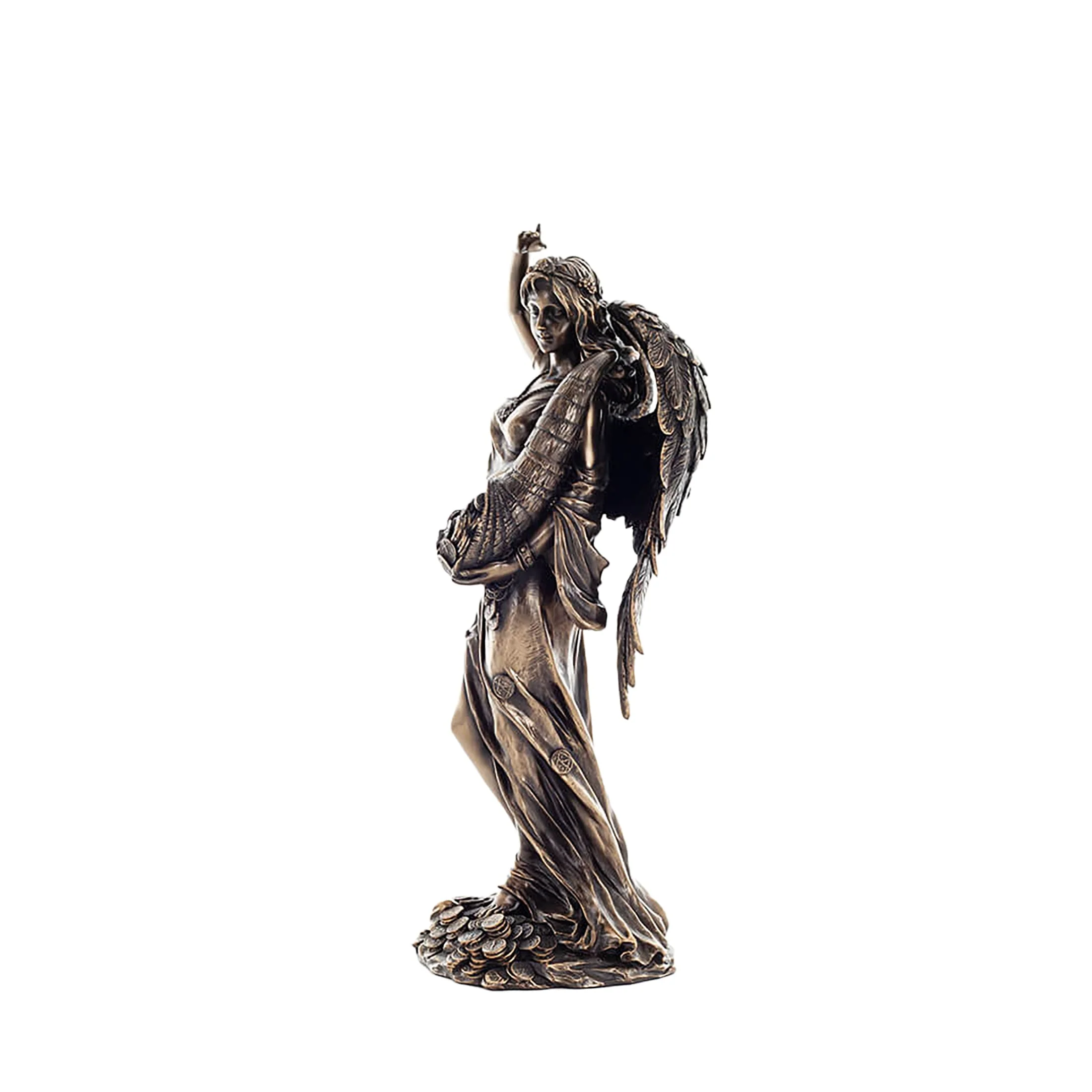 Fortuna Goddess of Luck Statue – 29,5cm Veronese Cold-Cast Bronze Roman Mythology Figurine — additional product image 2 from ArtStatues