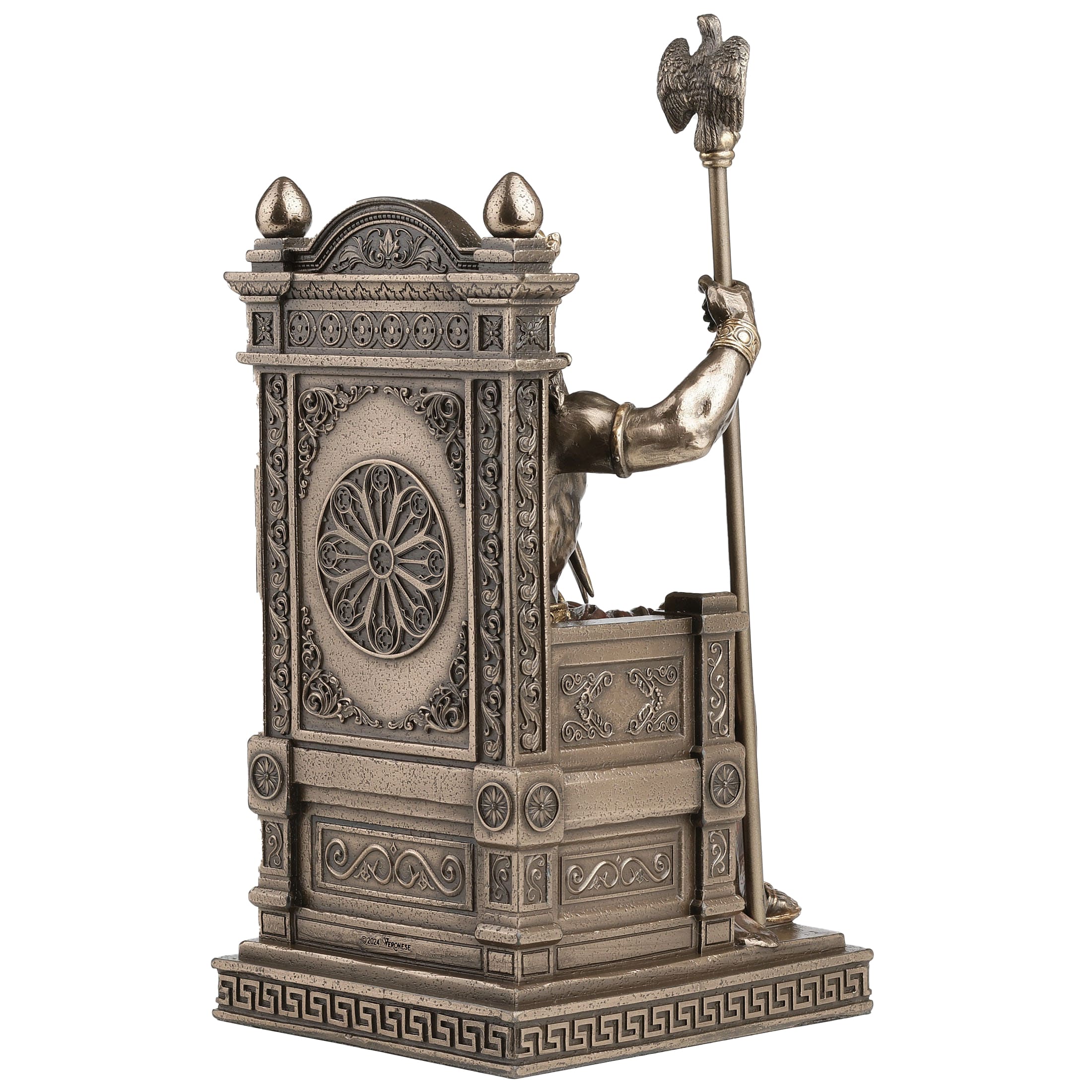 Zeus on Throne Statue – Veronese Bronze, 27 cm — additional product image 4 from ArtStatues
