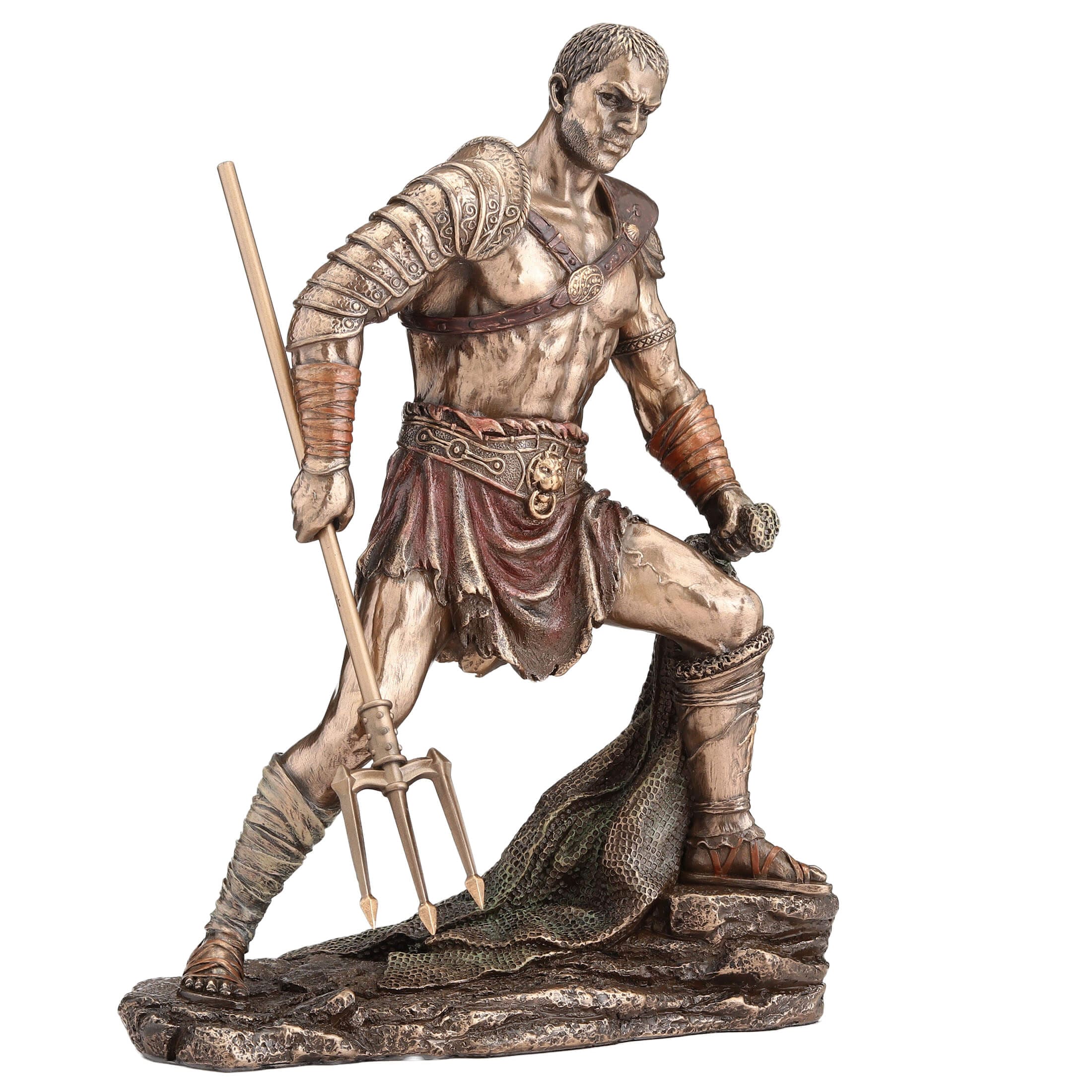 Gladiator Roman Warrior Statue – Veronese Bronze, 27.5 cm — additional product image 4 from ArtStatues