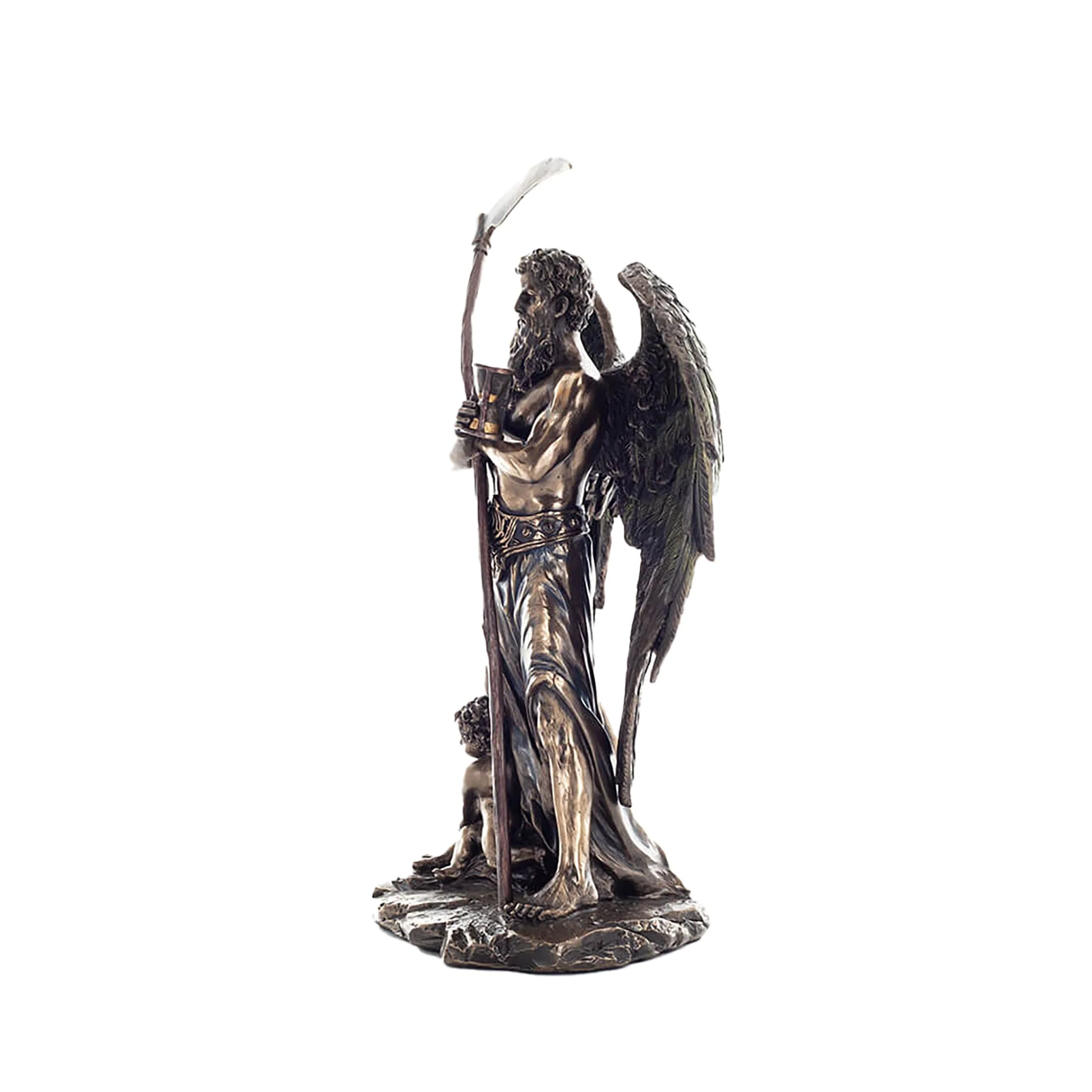 Chronos (Father Time) Statue – 27.5cm Veronese Cold-Cast Bronze Figurine — additional product image 2 from ArtStatues