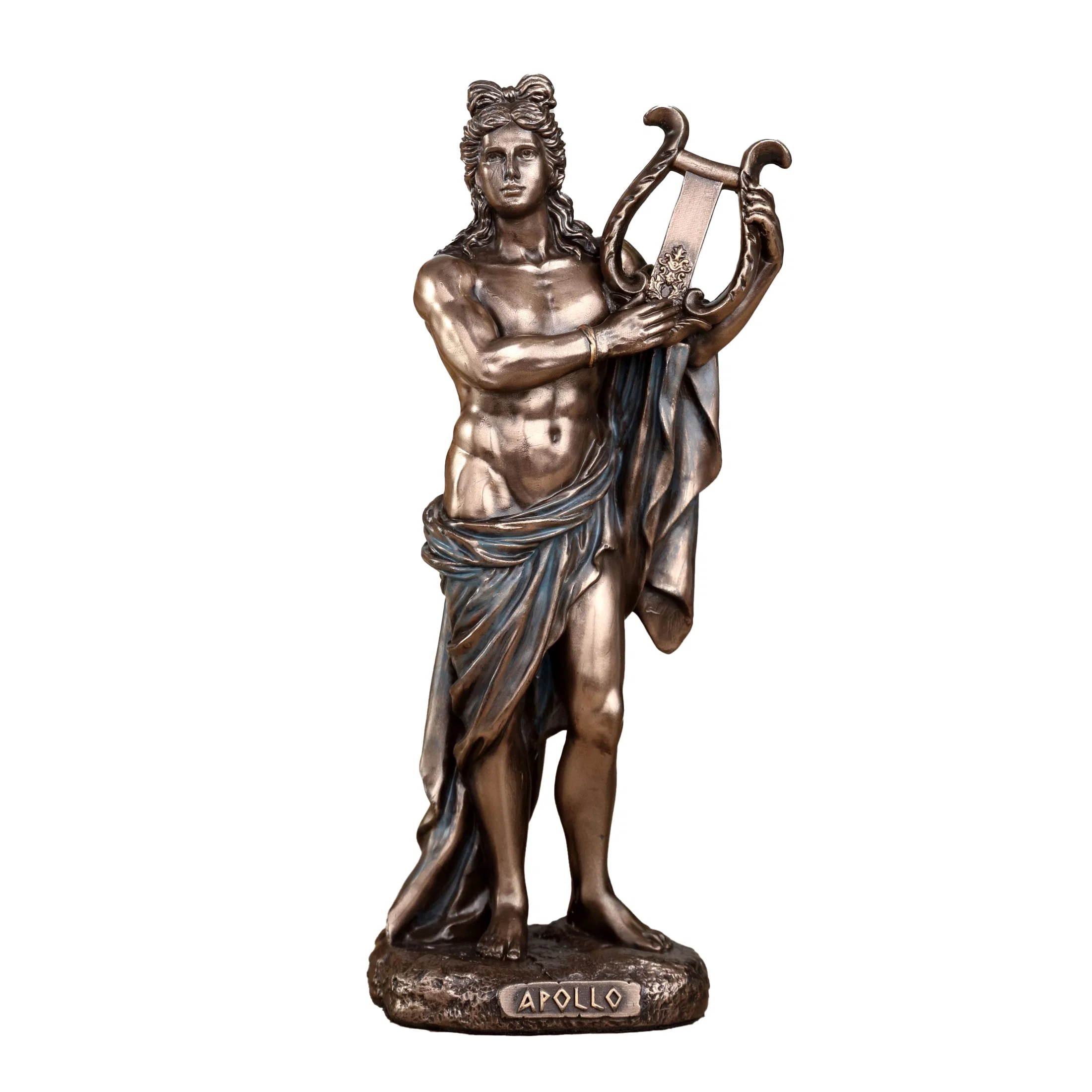 Greek God Apollo Playing Lyre 16cm Veronese Statue — additional product image 2 from ArtStatues
