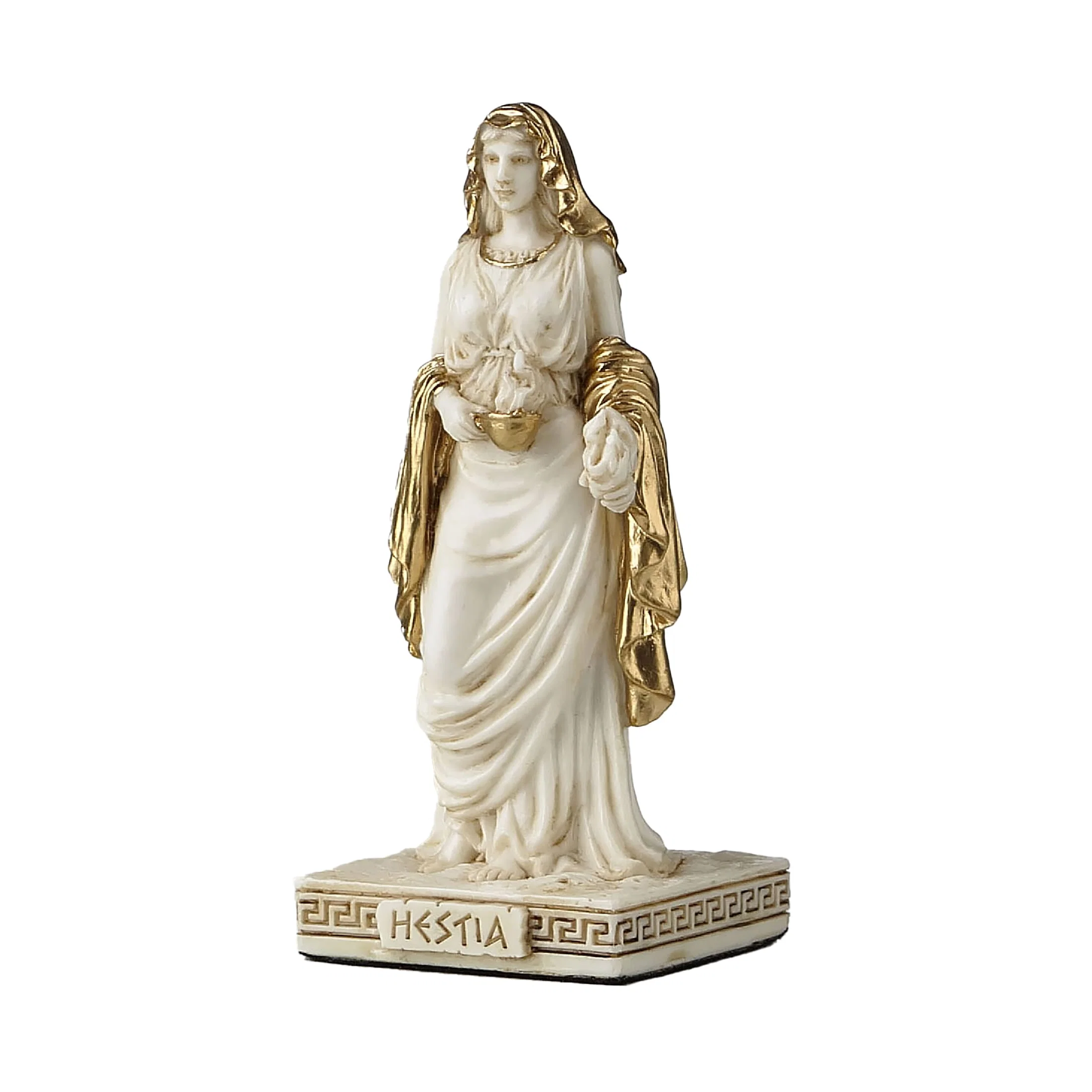 Hestia Resin Statue – 8.5 cm with Gold Accents — additional product image 2 from ArtStatues