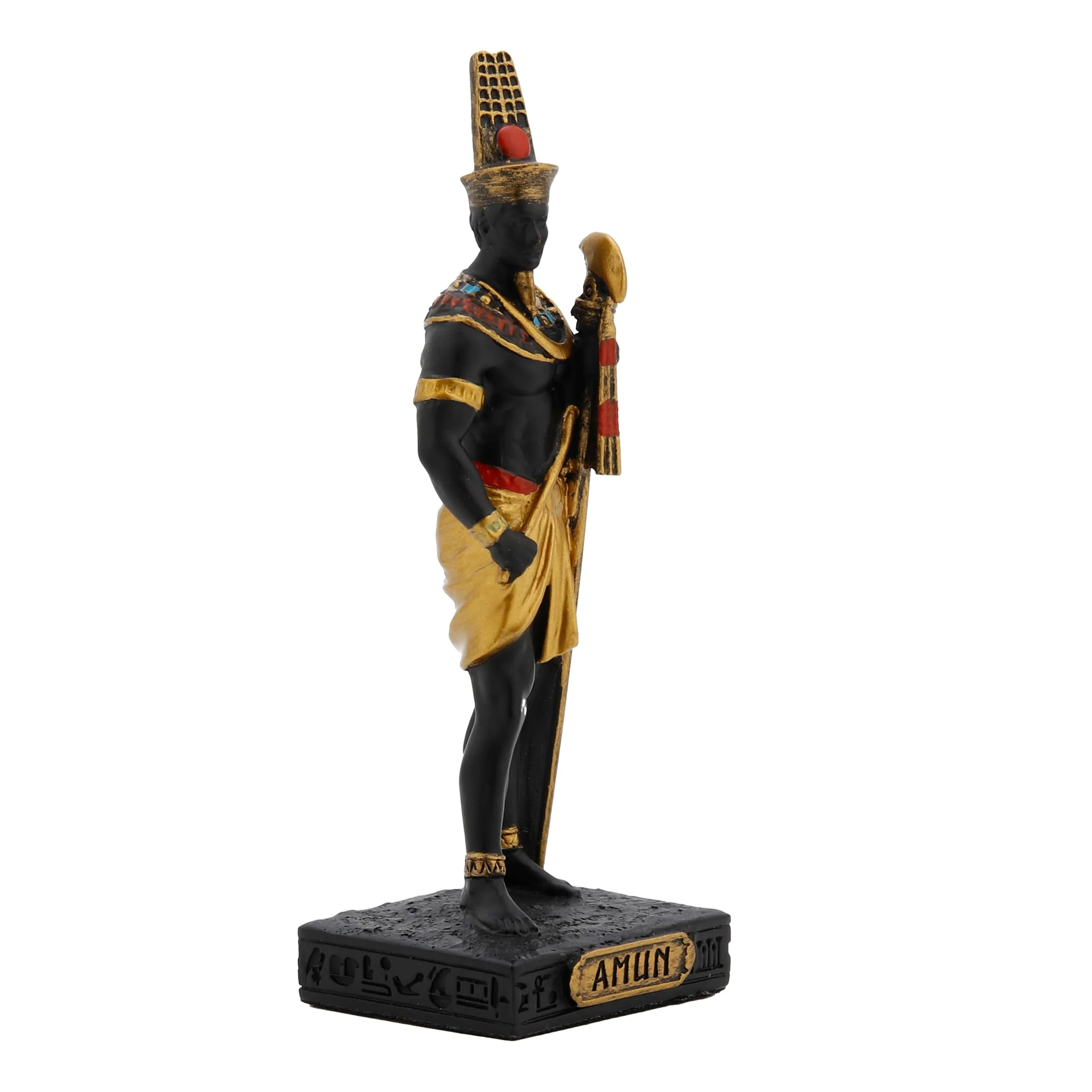 Amun Egyptian God Black Resin Statue – 8.5 cm — additional product image 2 from ArtStatues