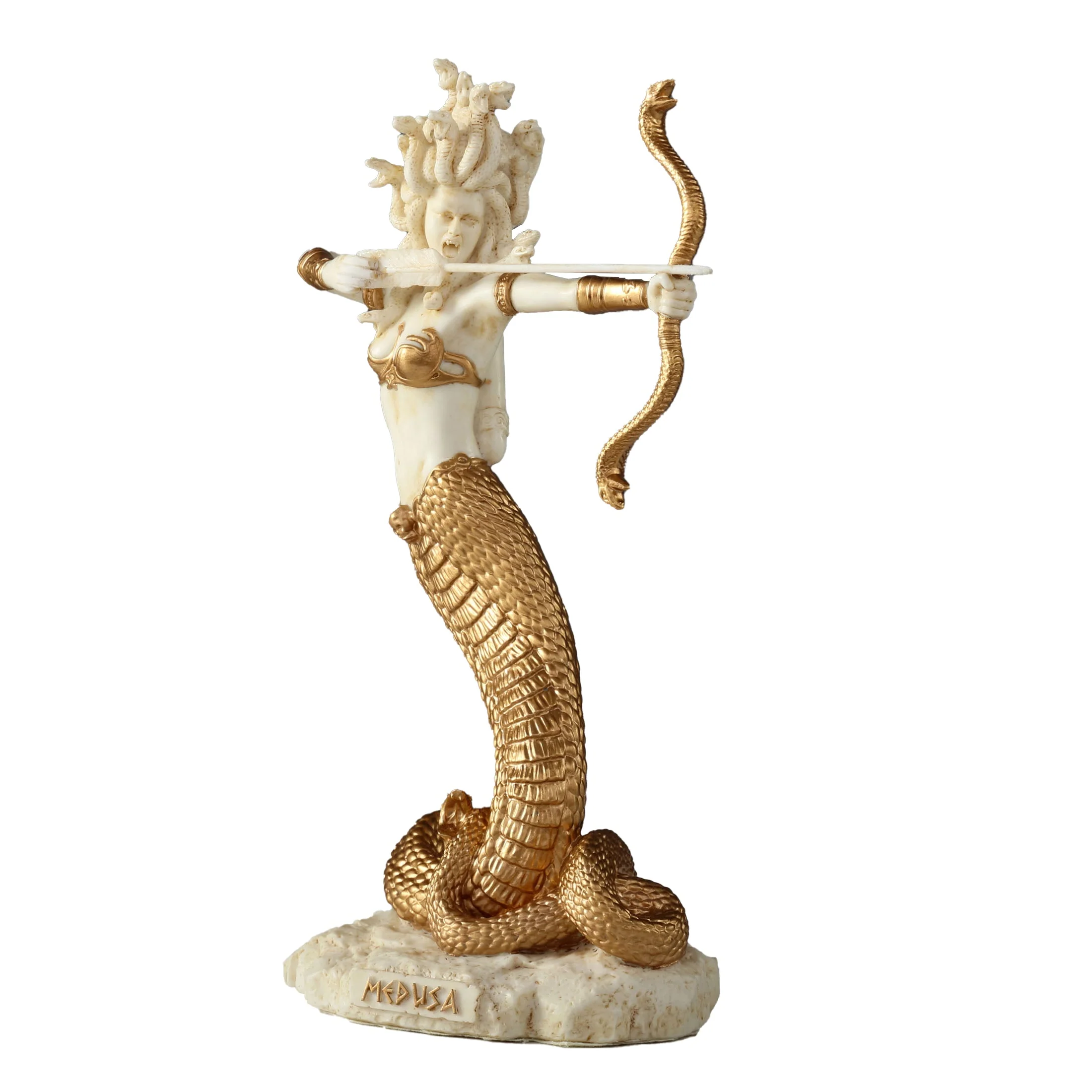 Furious Medusa Shooting Arrow 15.5cm Veronese White Statue — additional product image 4 from ArtStatues
