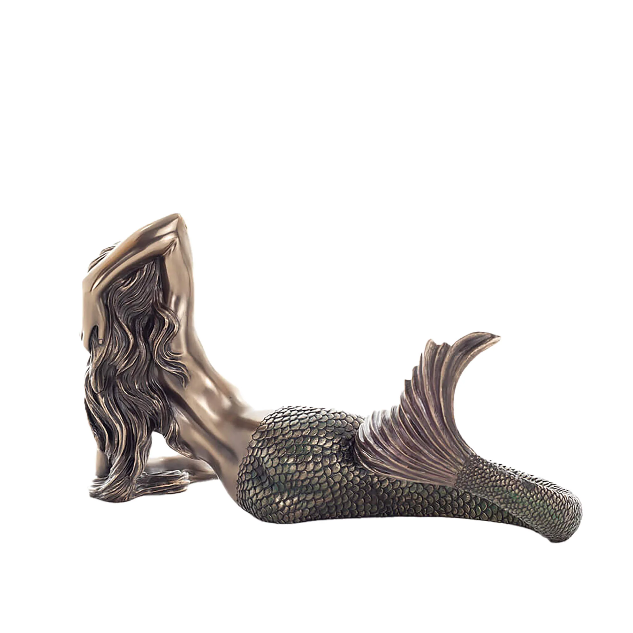 Mermaid Cold-Cast Bronze Statue – 17.5 cm Mystical Ocean Siren — additional product image 3 from ArtStatues