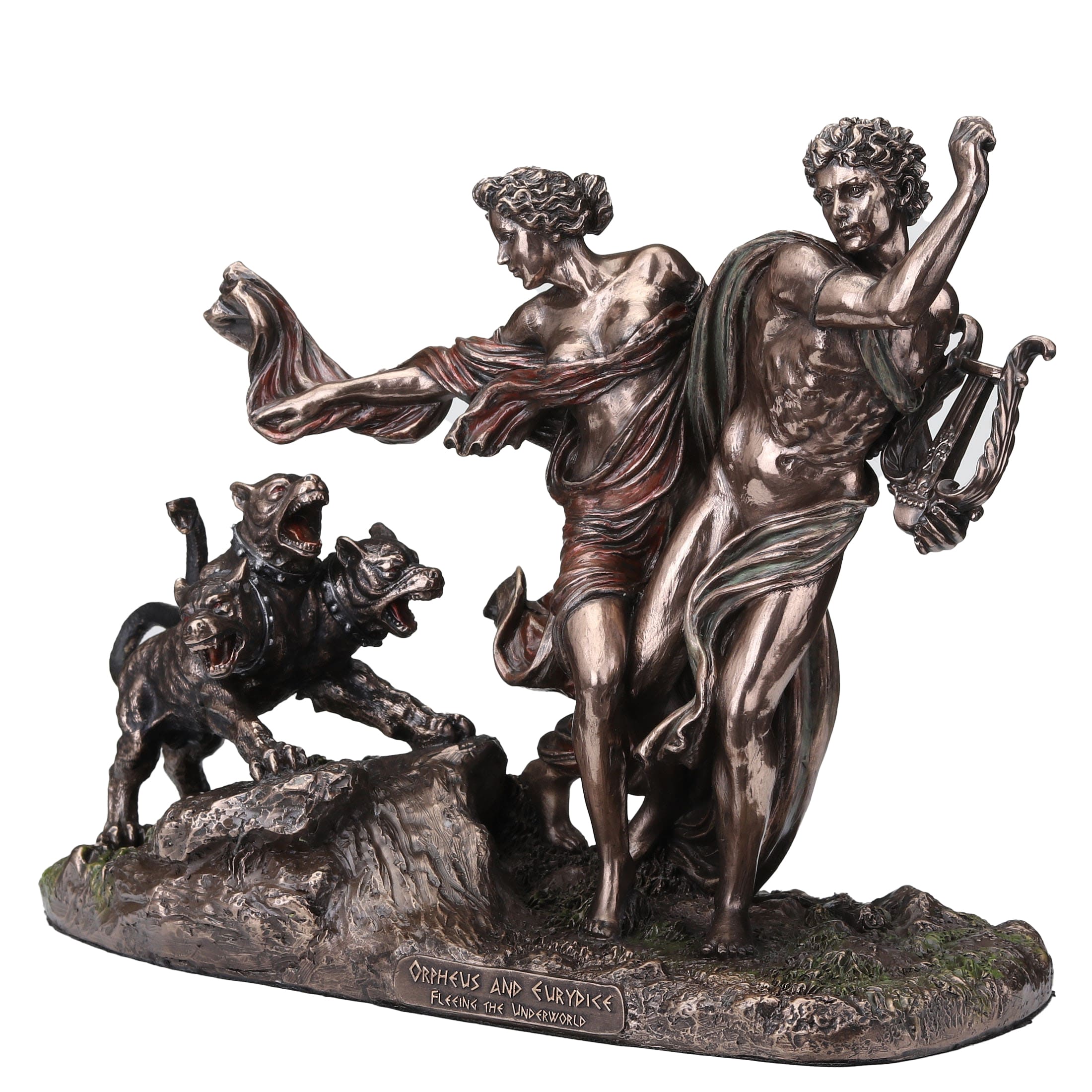 Orpheus and Eurydice Statue – Veronese Bronze, 23.5×18 cm — additional product image 2 from ArtStatues