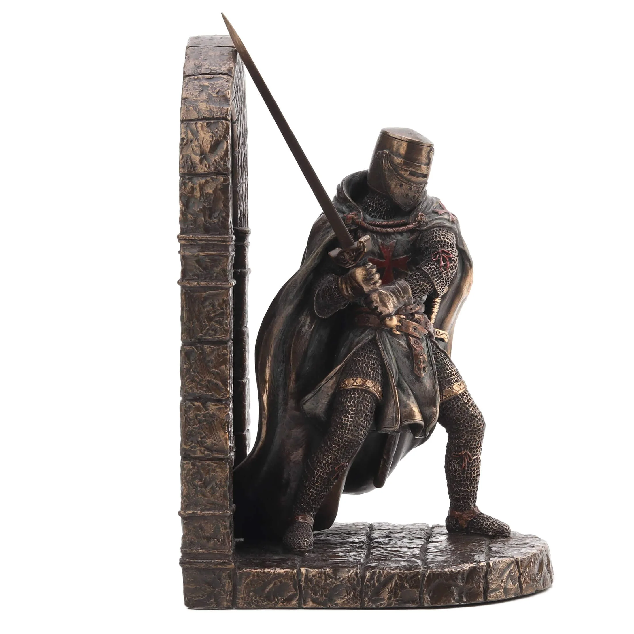 Templar Knight Bronze Statue – 19 cm Medieval Warrior — additional product image 2 from ArtStatues
