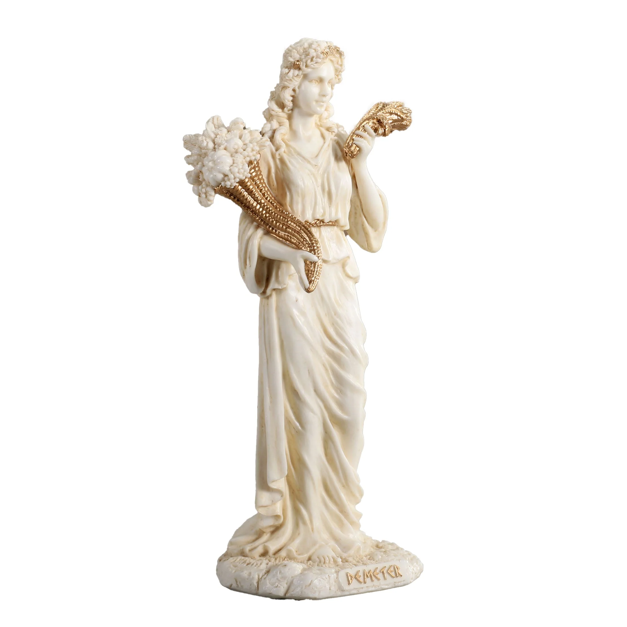 Demeter Greek Goddess Of The Harvest 15cm Veronese White Statue — additional product image 2 from ArtStatues