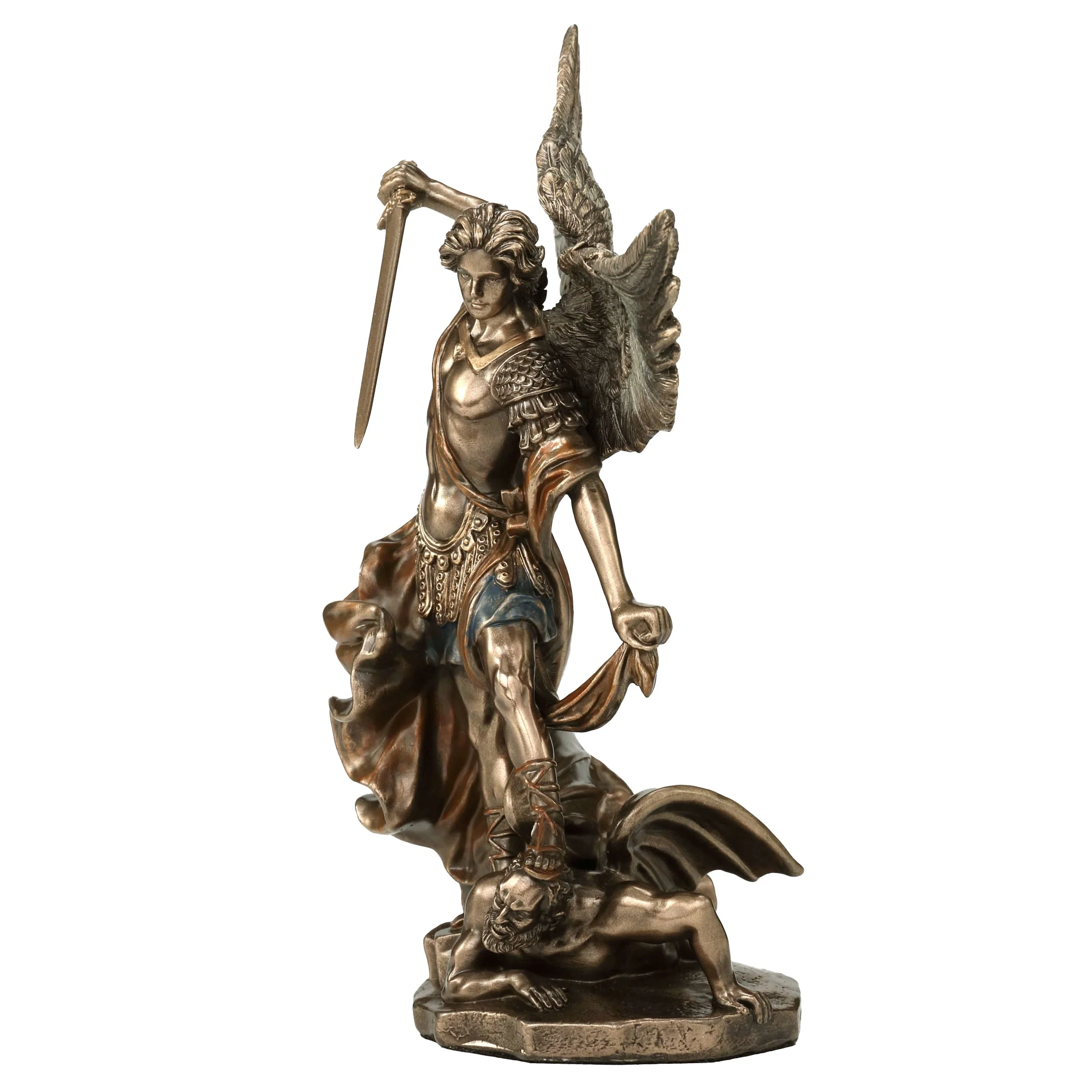 Archangel Saint Michael Vanquishing Demon 16cm Veronese Statue — additional product image 3 from ArtStatues