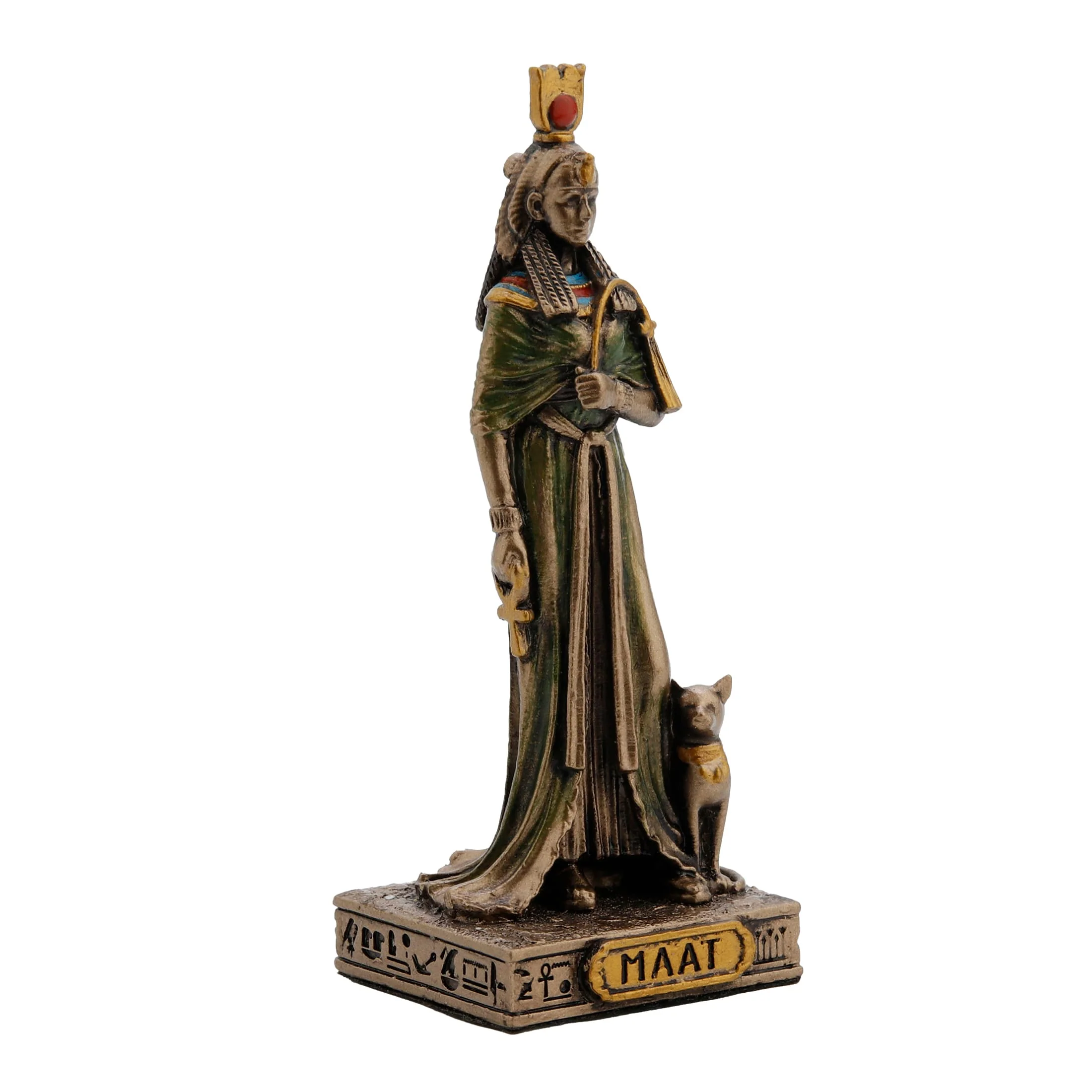 Ma'at Egyptian Goddess Statue – Cold-Cast Bronze, 8.5 cm — additional product image 2 from ArtStatues