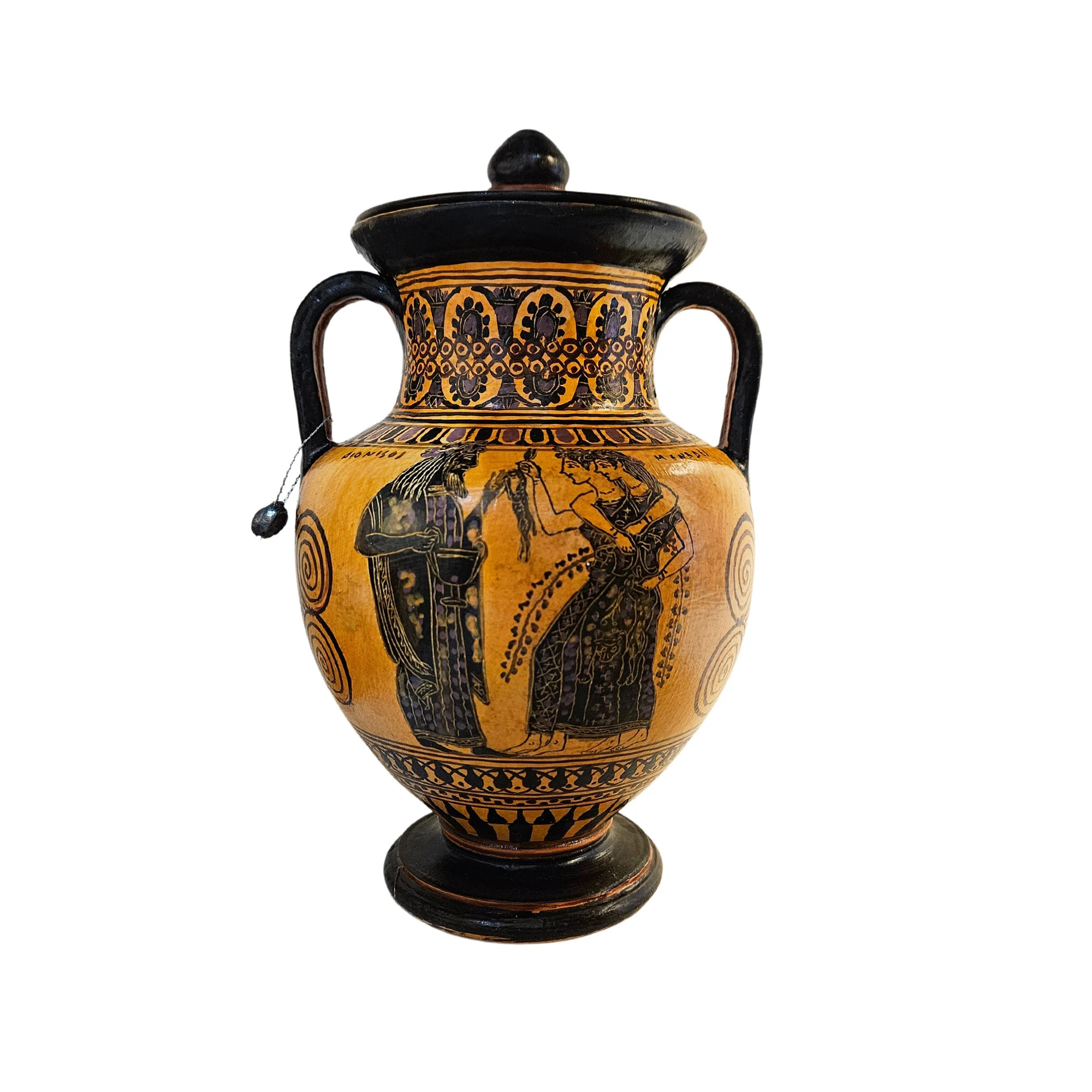 Athena with Poseidon God Amphora Vase Ancient Greek Pottery Ceramic — additional product image 7 from DadArt