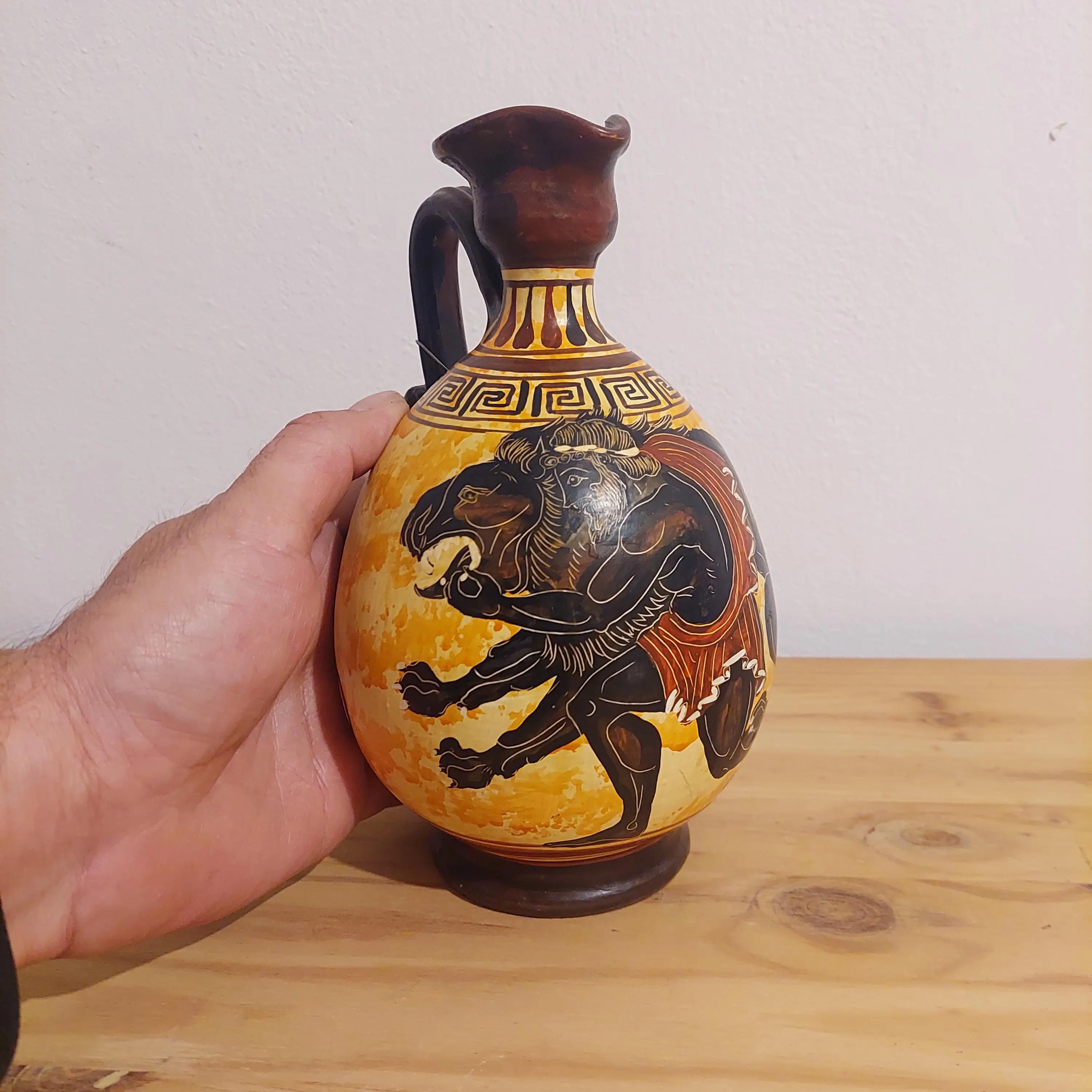 Heracles And Nessus Vase Handmade Greek Mythology Lekythos Red Figure Ceramic — additional product image 6 from DadArt