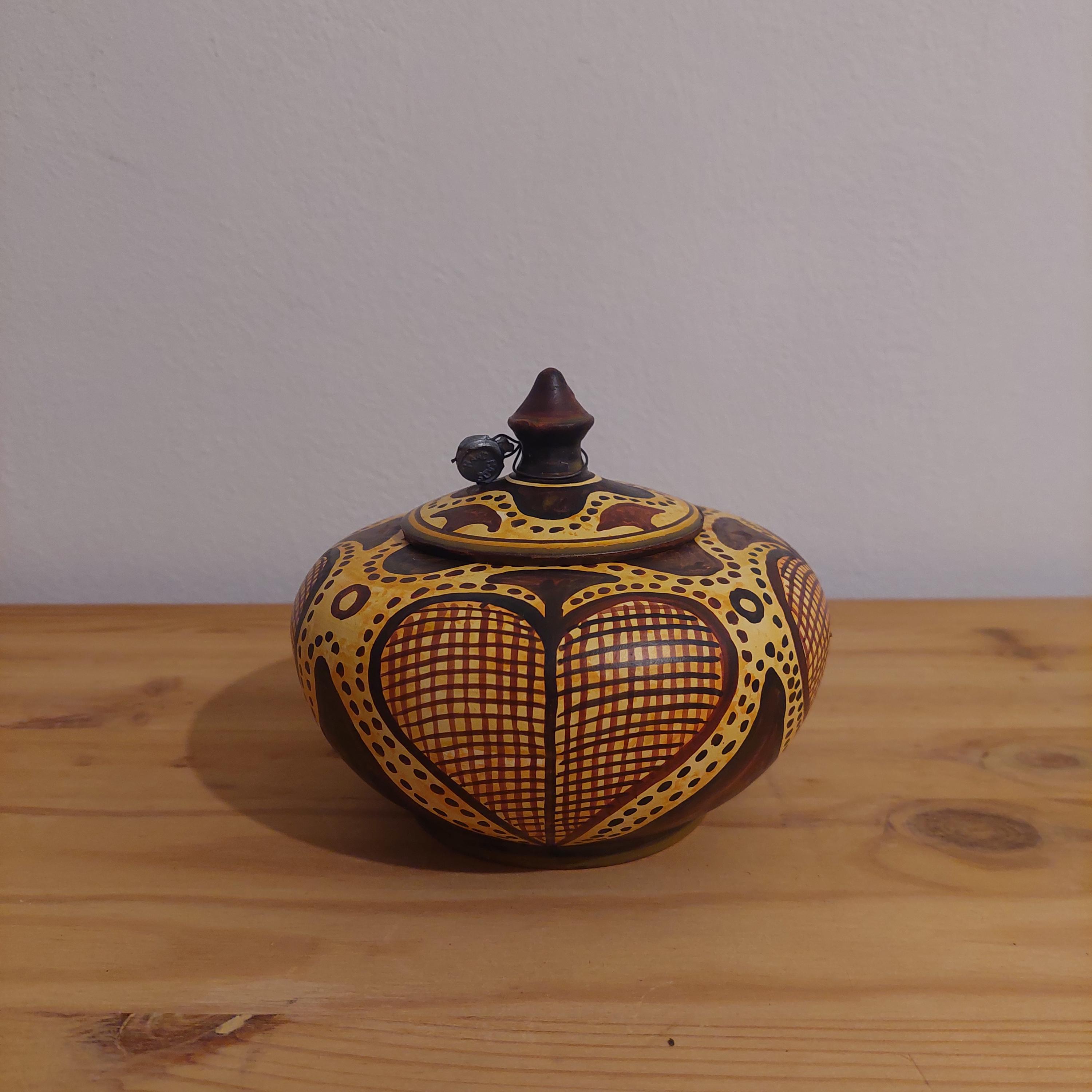 Handmade Minoan Ceramic Pot: Mediterranean Coastal Decor — additional product image 2 from DadArt