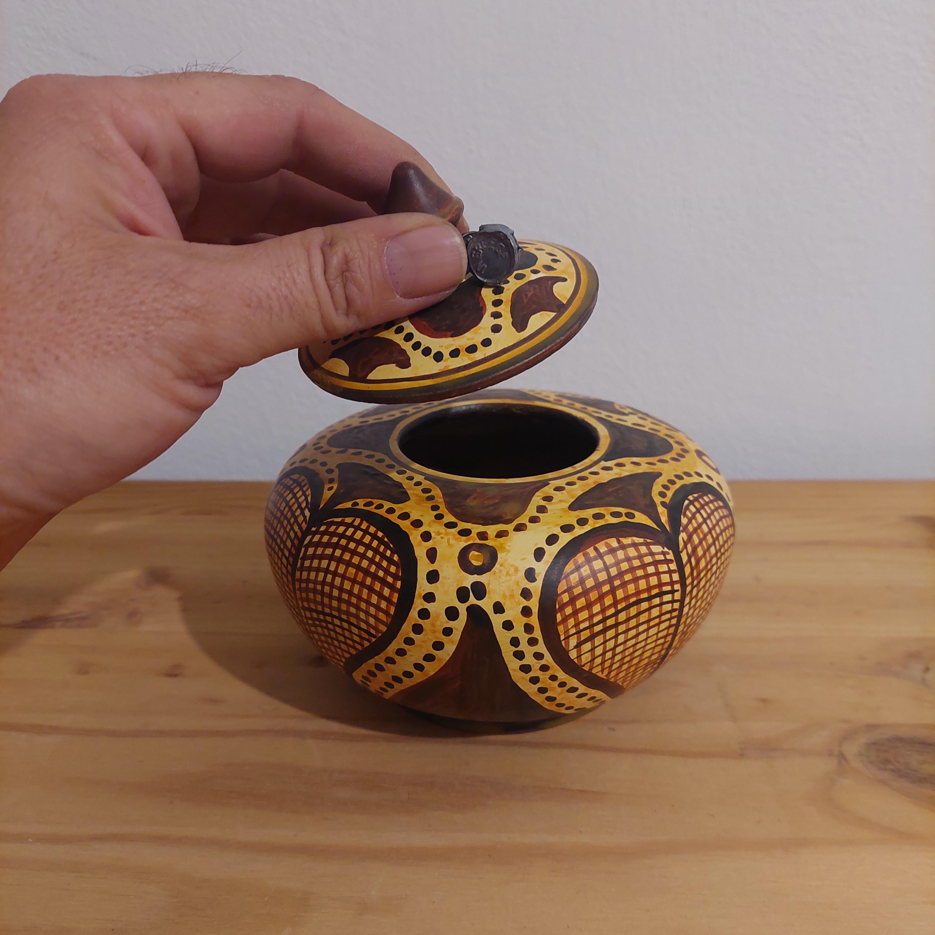 Handmade Minoan Ceramic Pot: Mediterranean Coastal Decor — additional product image 5 from DadArt