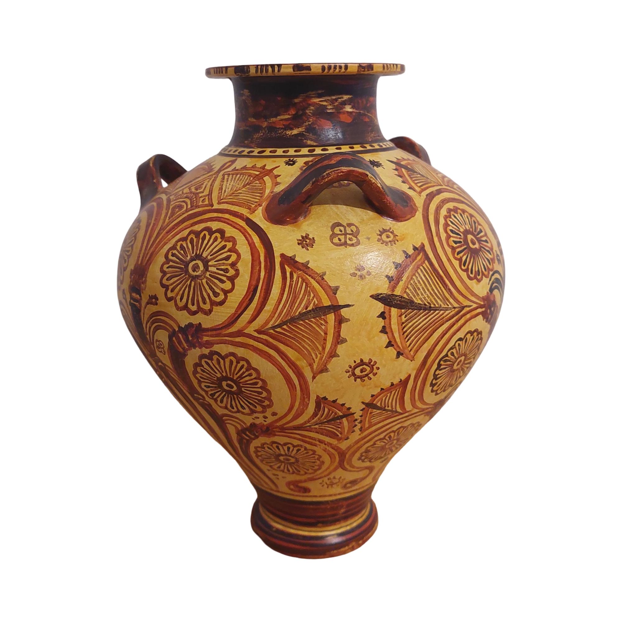 Minoan Floral Style Amphora Ceramic Vase Ancient Greece Knossos — additional product image 5 from DadArt