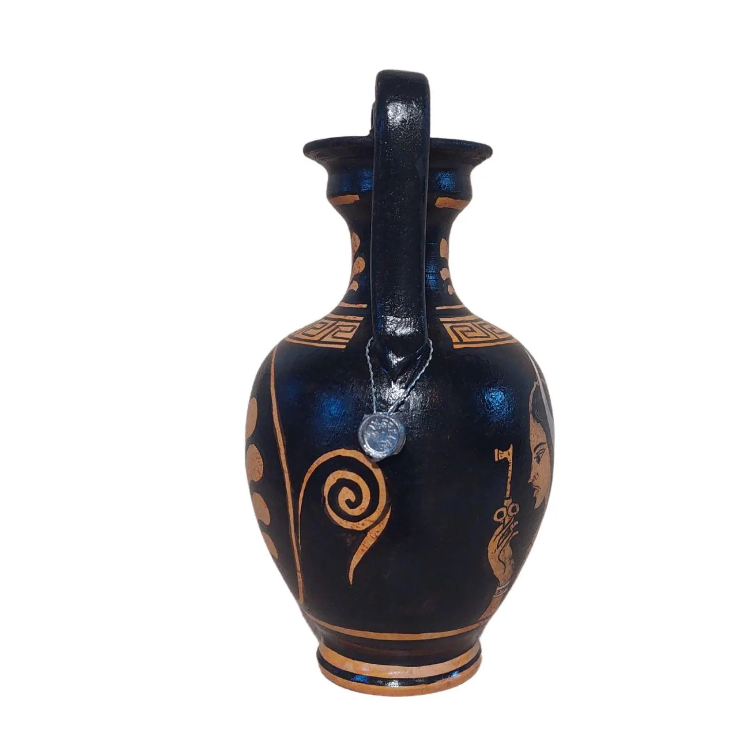 Hecate Triple Goddess Amphora Vessel Greek Ceramic Terracotta Handmade Vase Unique Piece 17cm — additional product image 3 from DadArt