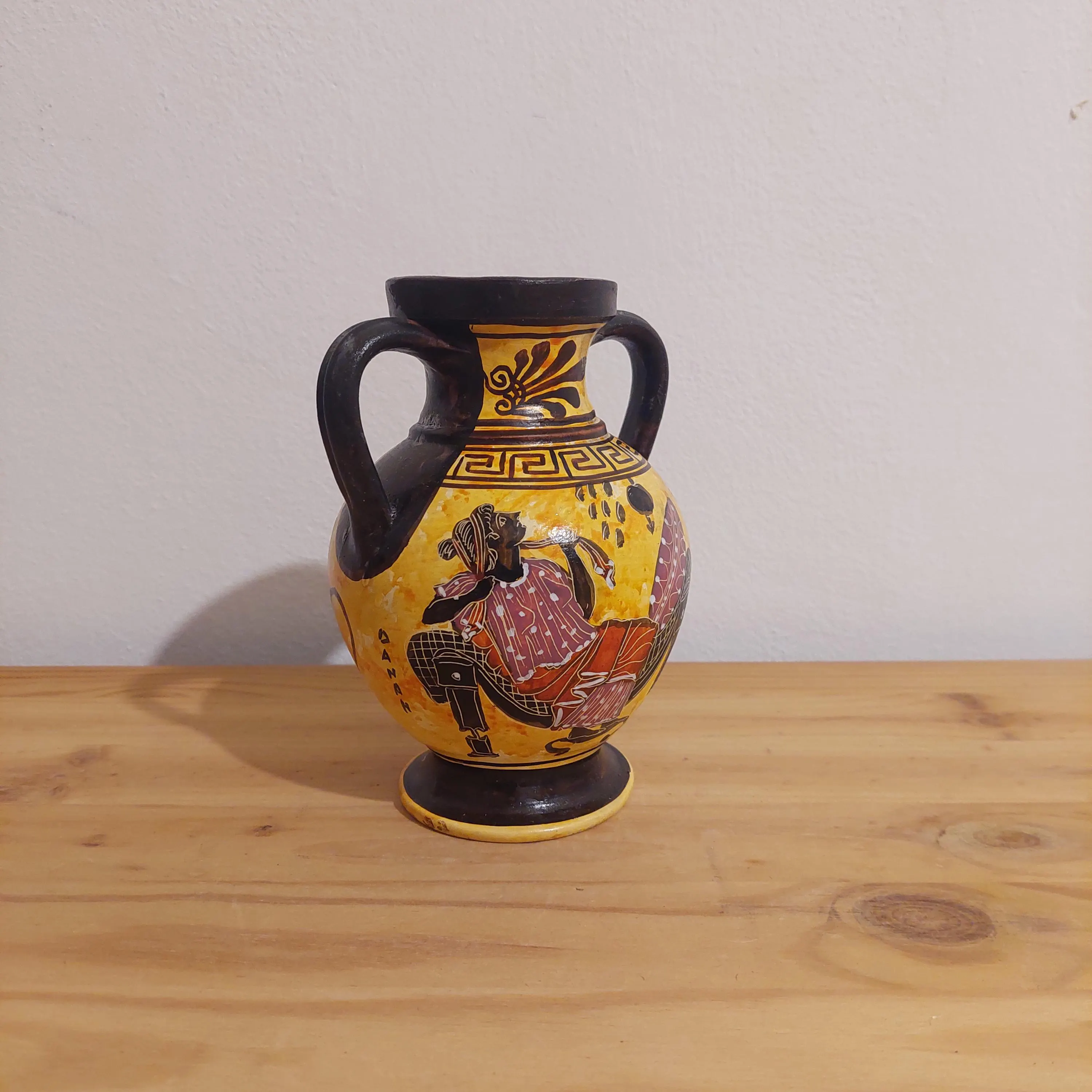 Handmade Danae and Zeus Ceramic Amphora: Greek Myth Art — additional product image 3 from DadArt