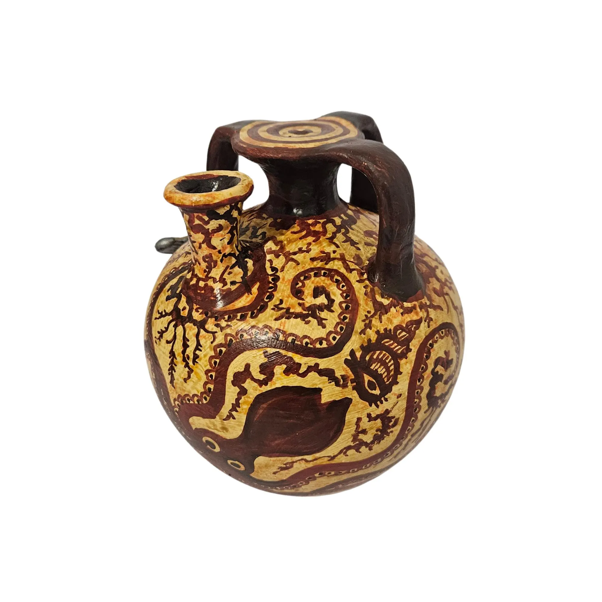 vintage ceramic Minoan period octopus vase — additional product image 7 from DadArt