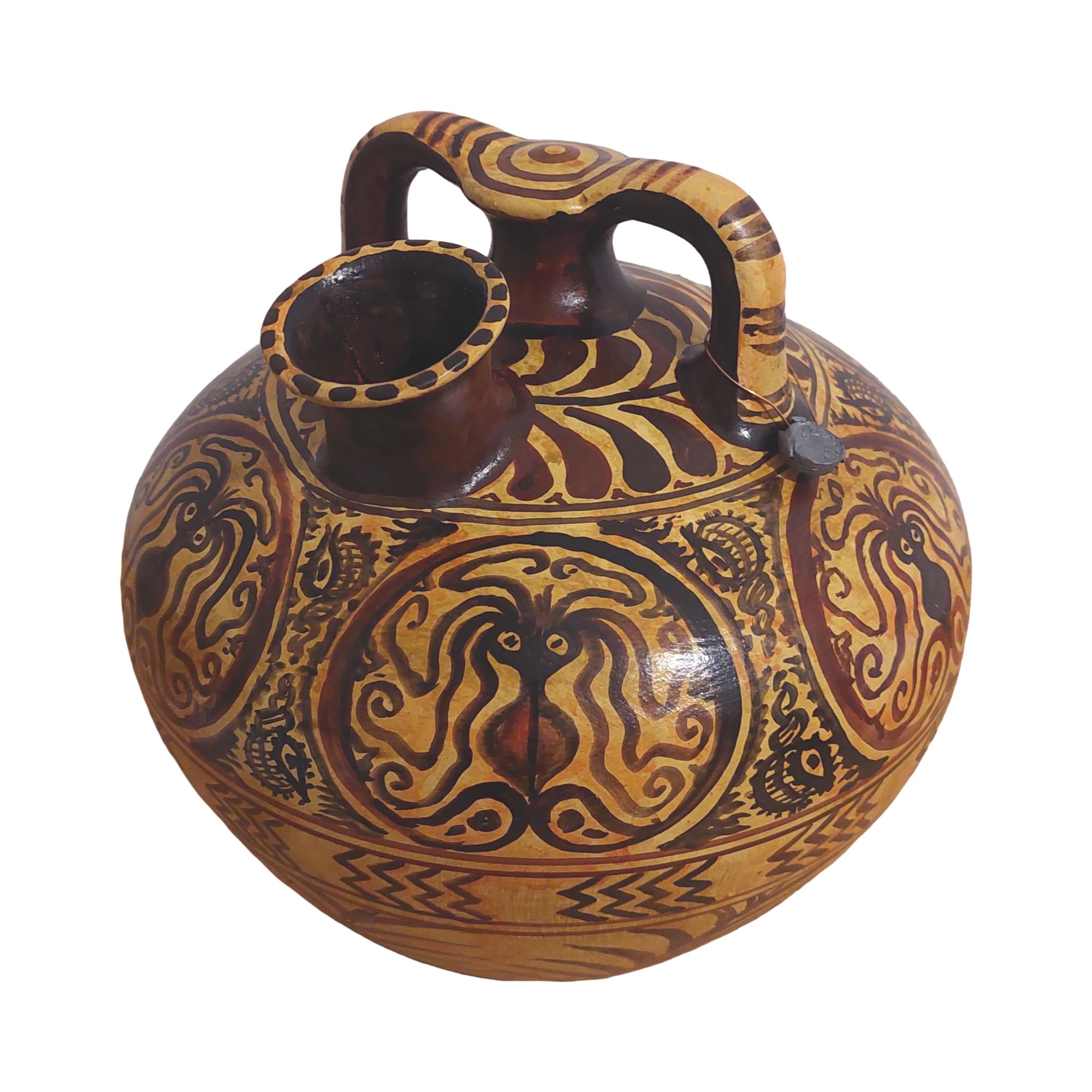 Minoan Octopus Marine Style Ceramic Jug Ancient Greece Museum Replica — additional product image 8 from DadArt