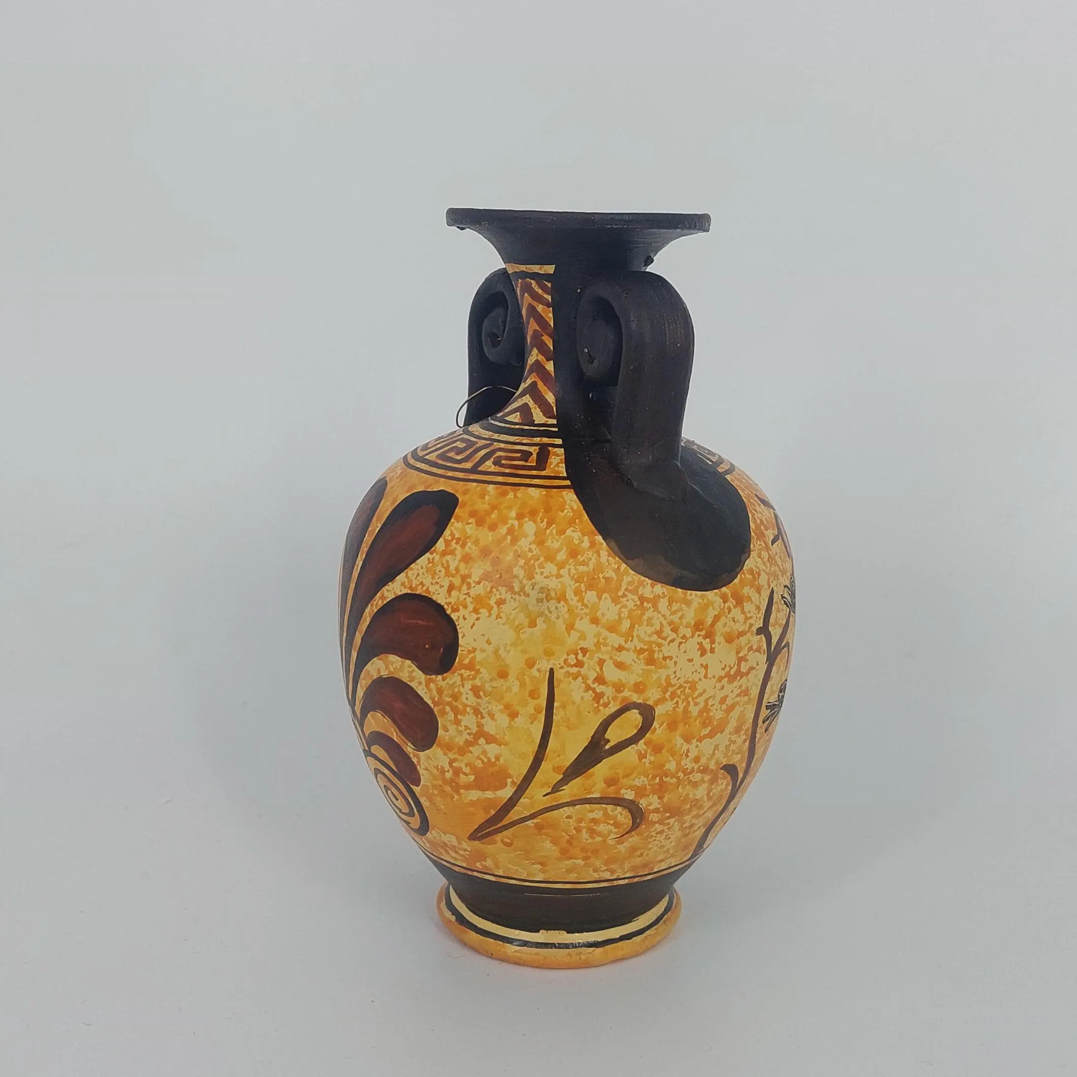 Hecate Goddess Amphora Vessel Greek Ceramic Terracotta Hand Painted Unique Piece 14cm — additional product image 3 from DadArt