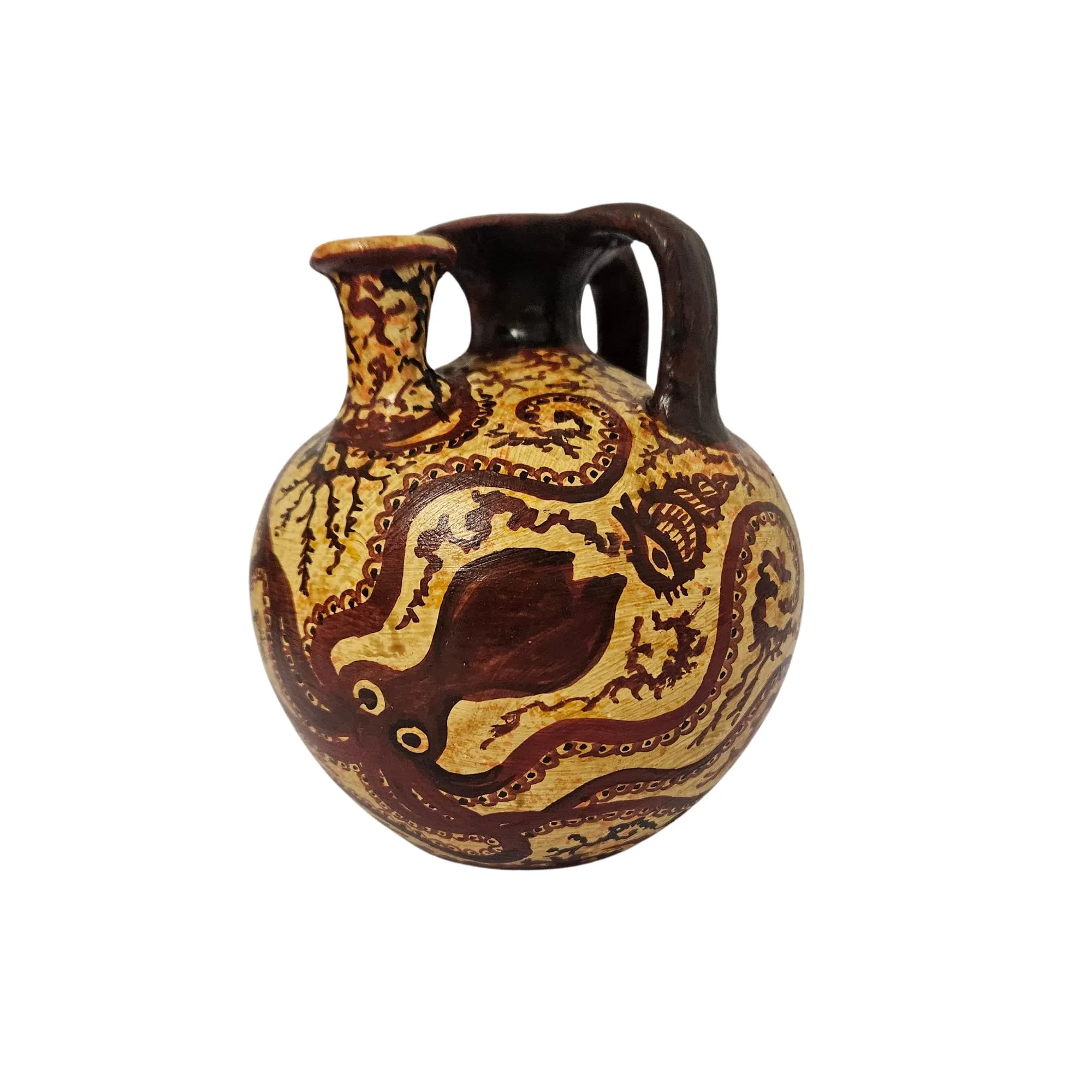 vintage ceramic Minoan period octopus vase — additional product image 2 from DadArt