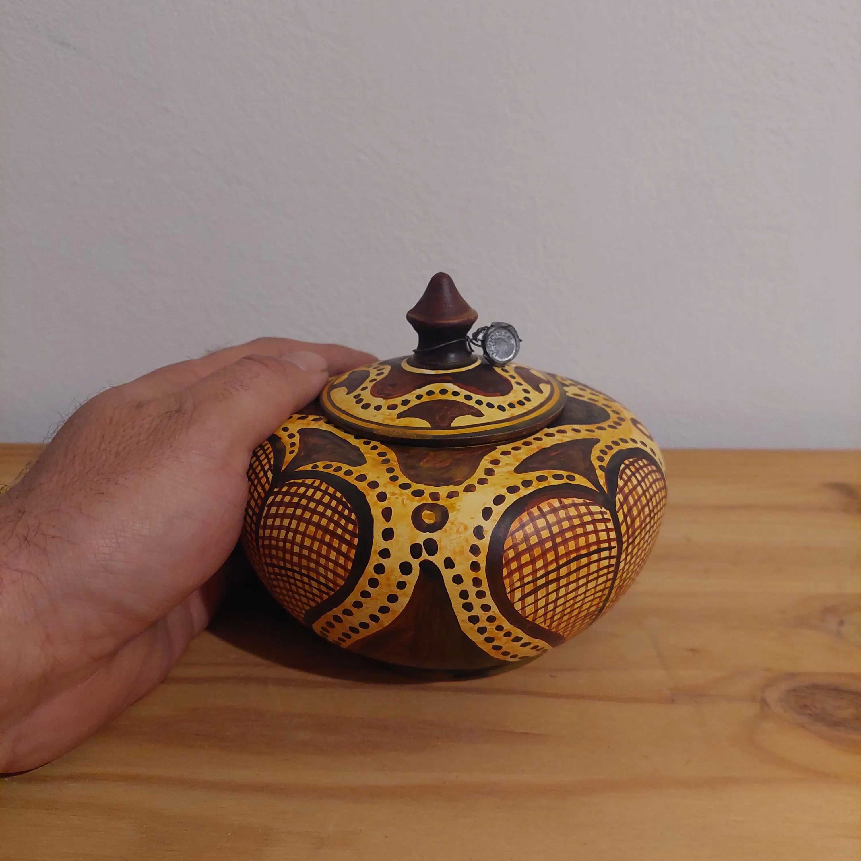 Handmade Minoan Ceramic Pot: Mediterranean Coastal Decor — additional product image 8 from DadArt