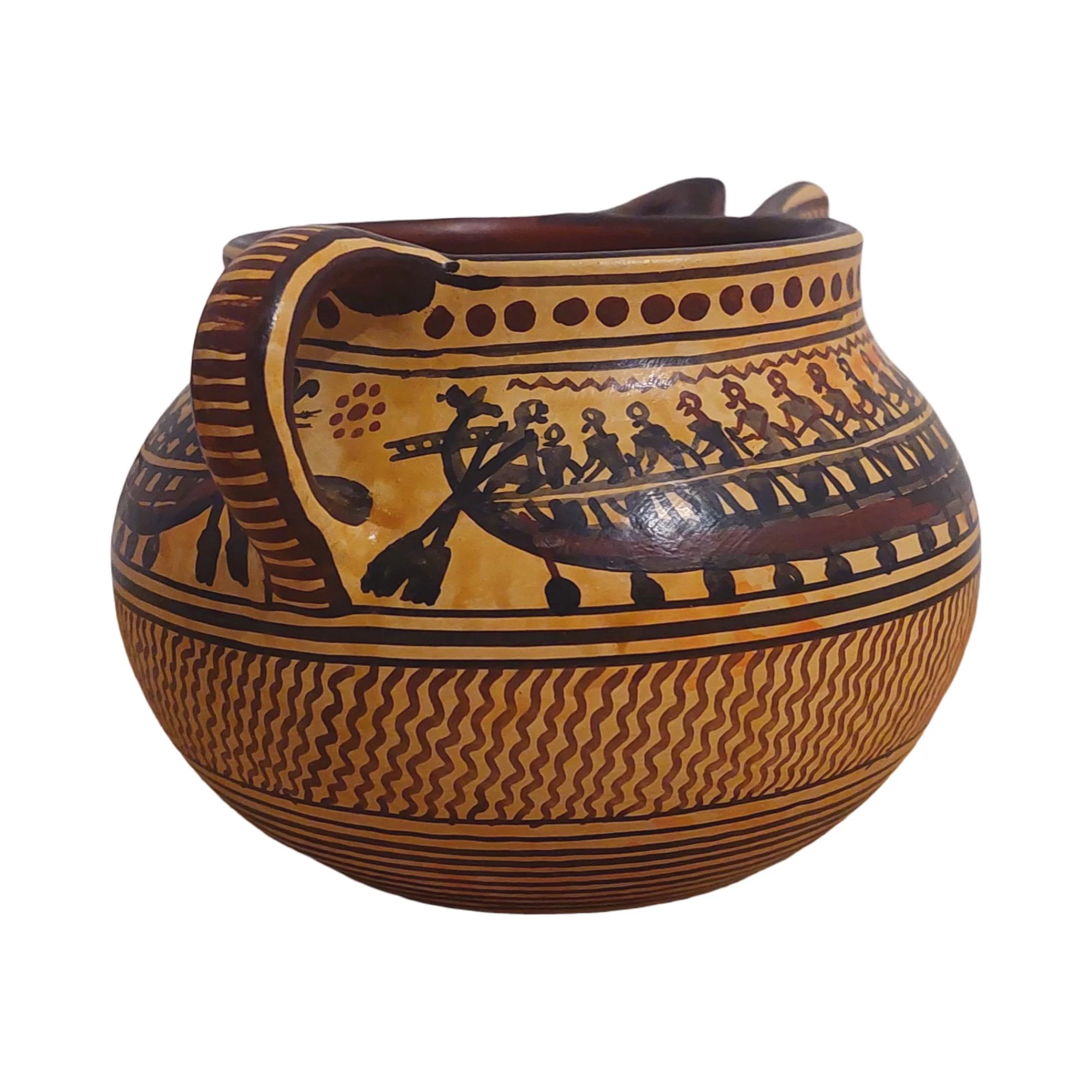 Ancient Greek Geometric Period Ceramic Jug Warship Scene Museum Replica — additional product image 6 from DadArt