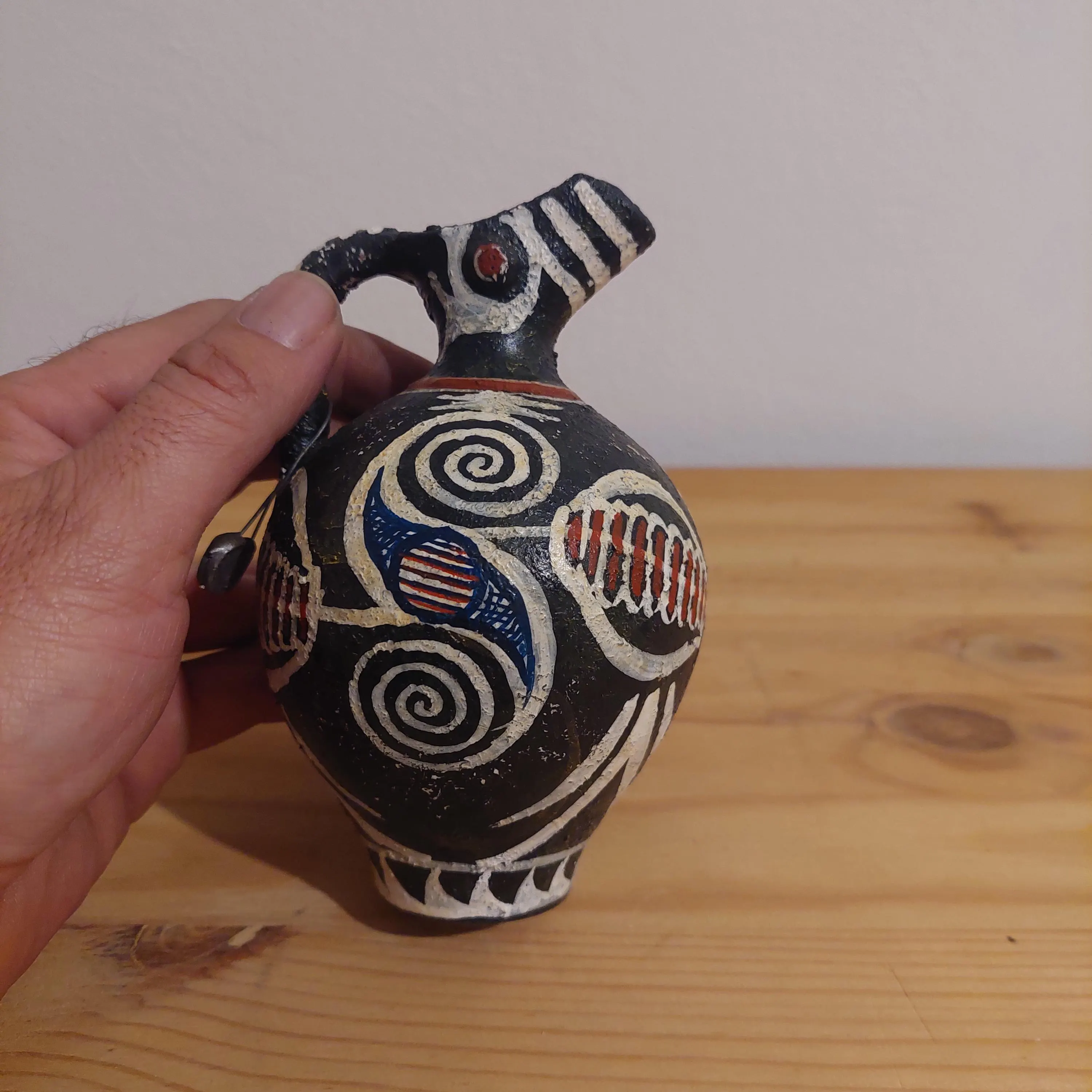Kamares Style Miniature Jug | Faithful Minoan Replica | Handmade Decorative Ceramic | Ancient Crete Vase — additional product image 7 from DadArt