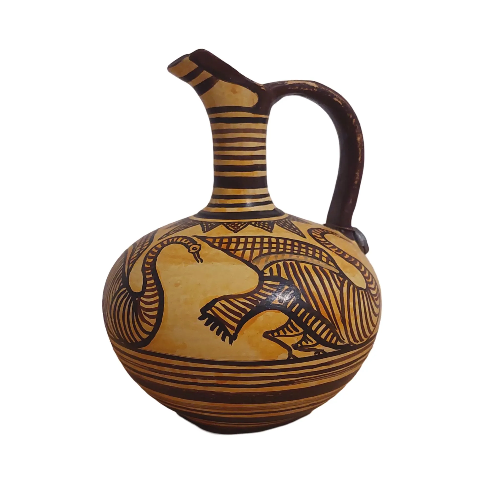 Geometric Bird Oinochoe Ceramic Jug Ancient Greece Museum Replica — additional product image 4 from DadArt