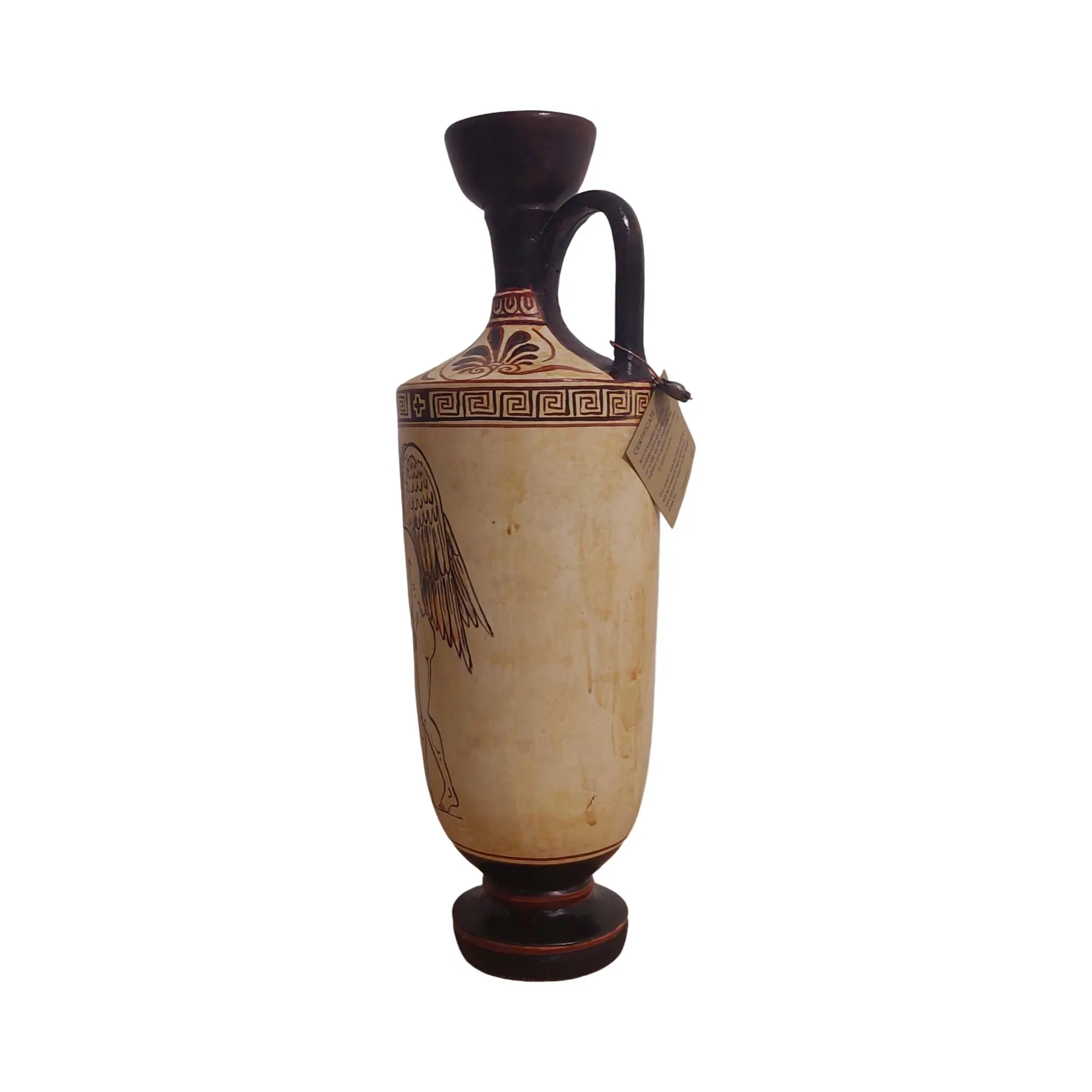 Greek Lekythos Funeral Vase Handmade Ceramic Pottery Ancient Mythology Art — additional product image 4 from DadArt