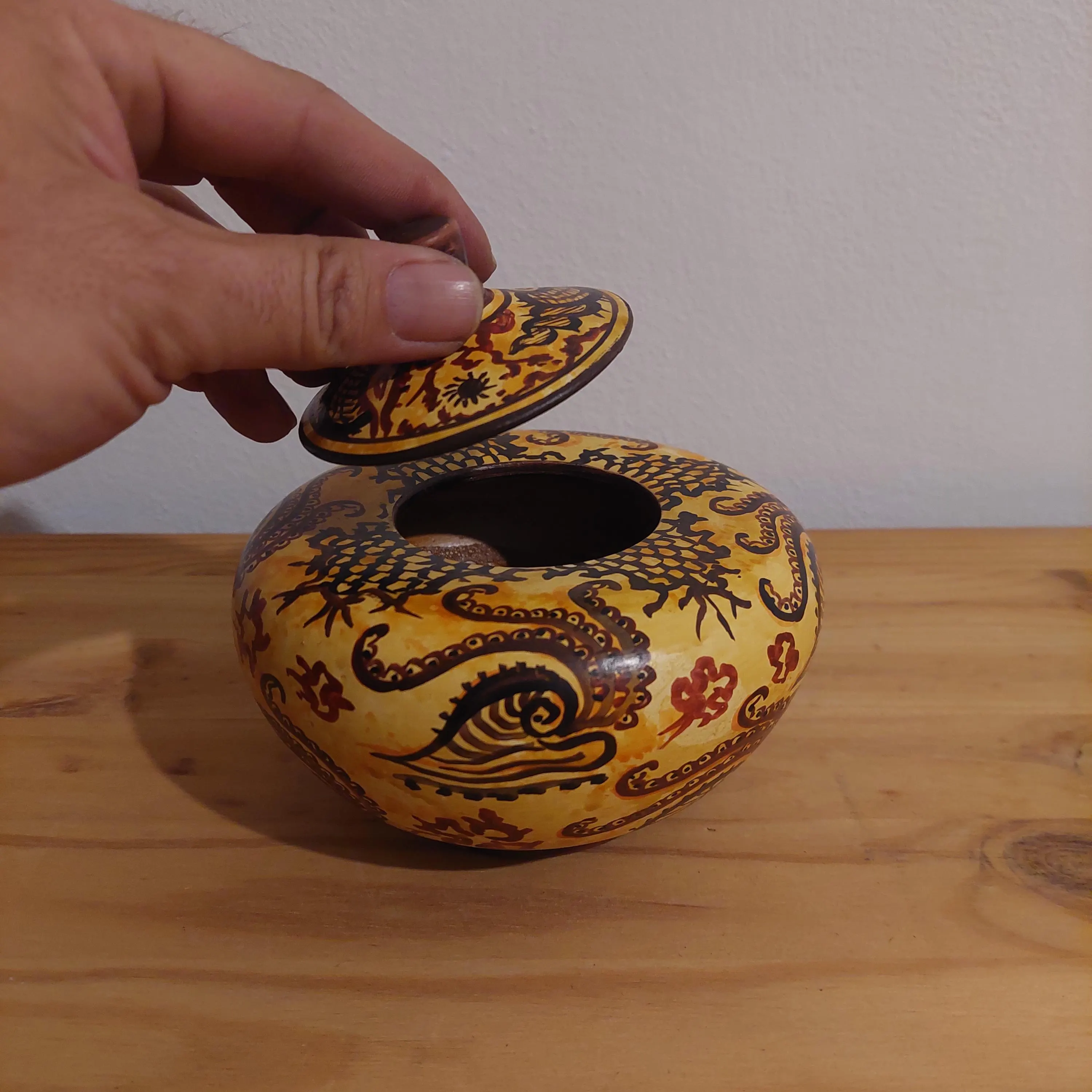 Handmade Minoan Ceramic Pot: Marine Style Sea Decor — additional product image 7 from DadArt