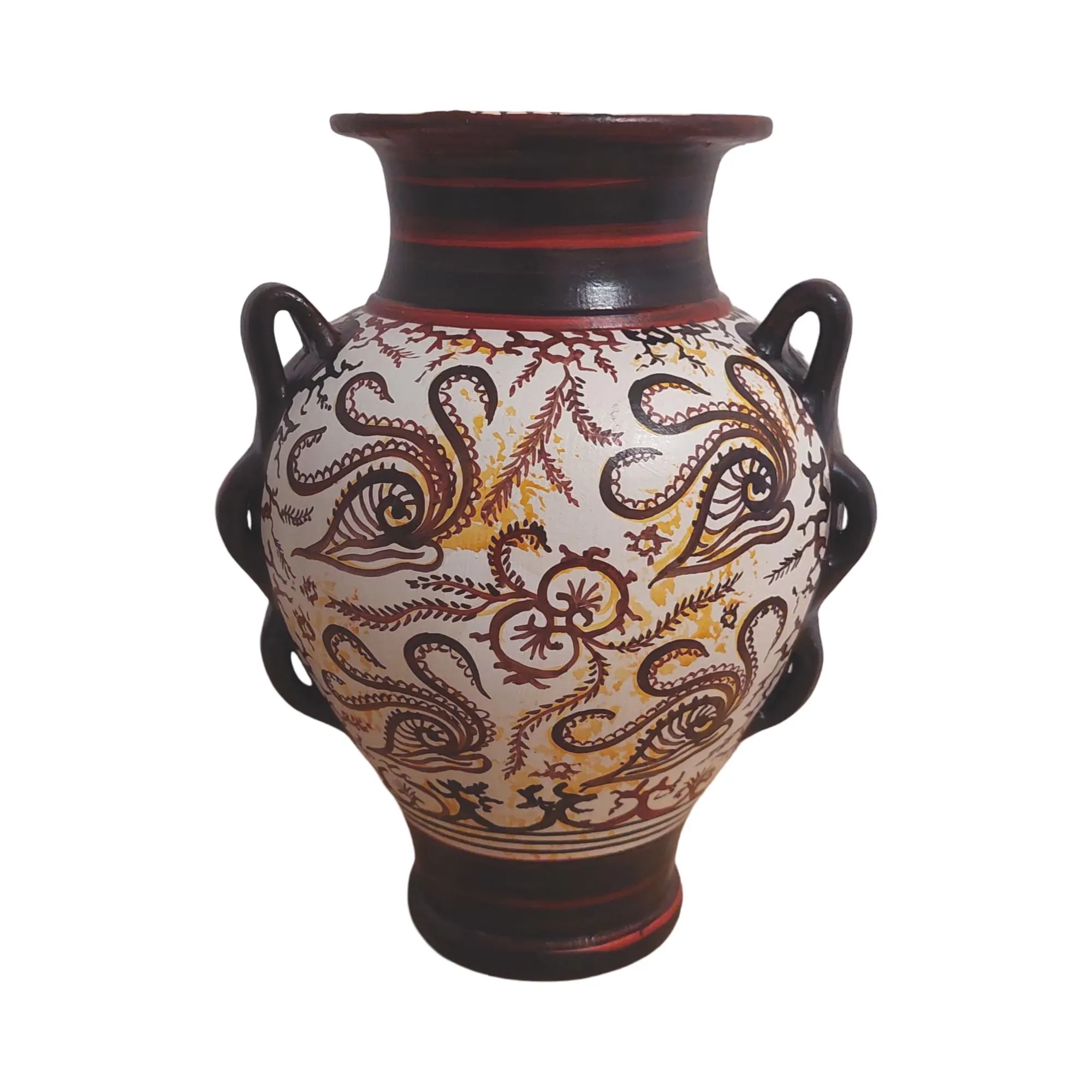 Minoan Floral Style Ceramic Amphora Vase Ancient Greece Knossos — additional product image 3 from DadArt
