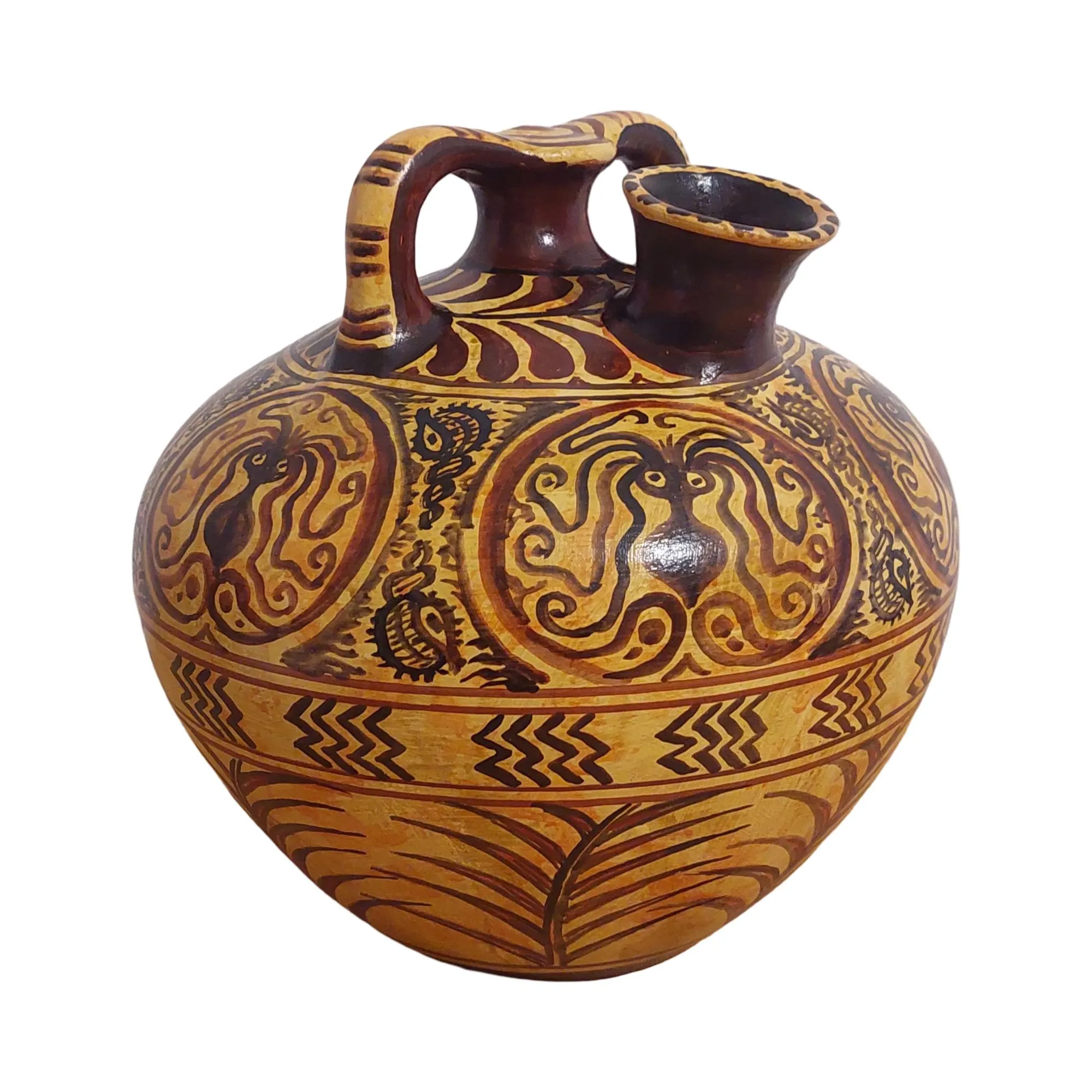 Minoan Octopus Marine Style Ceramic Jug Ancient Greece Museum Replica — additional product image 3 from DadArt