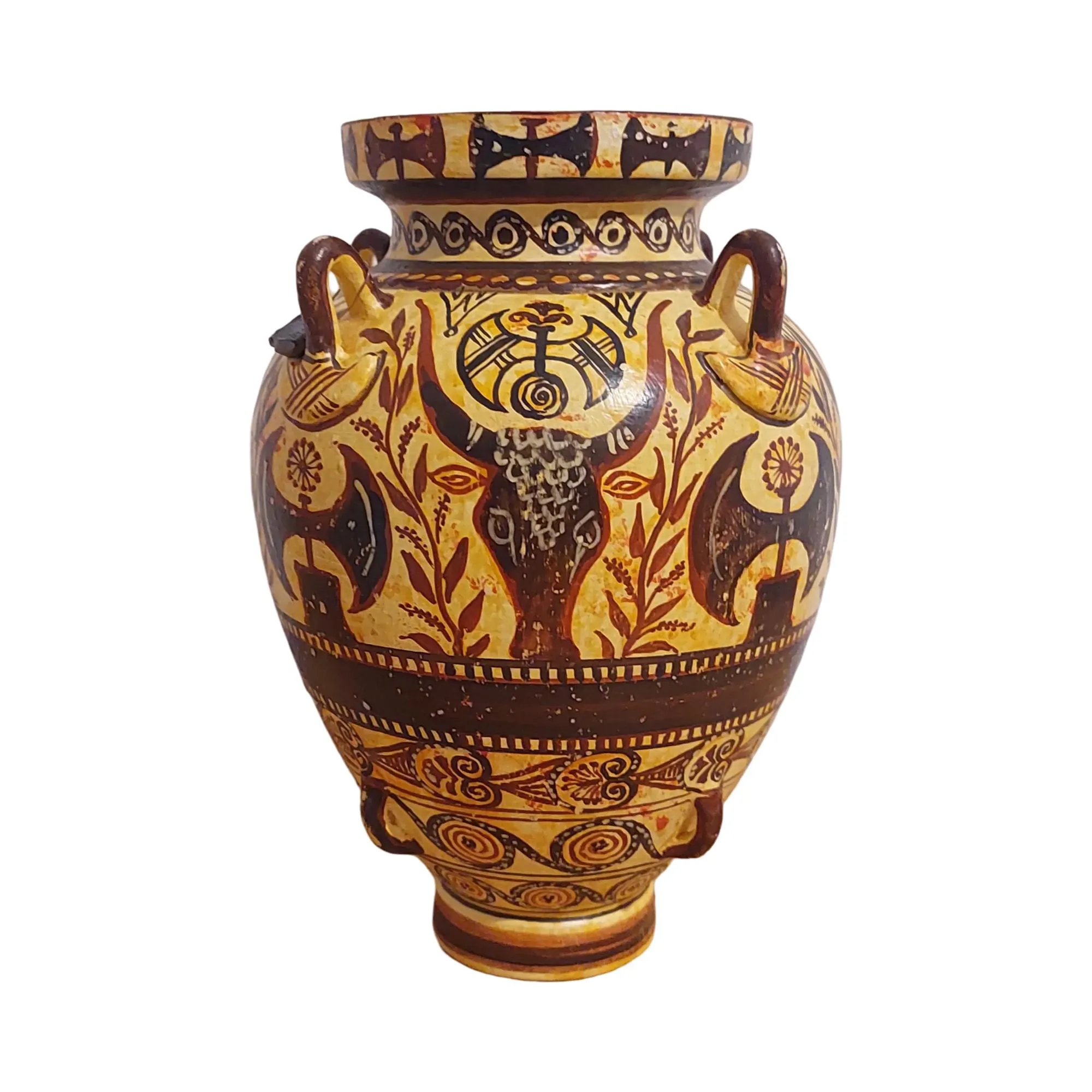 Minoan Double Axe Labrys Ceramic Amphora Ancient Greece Knossos Style — additional product image 3 from DadArt