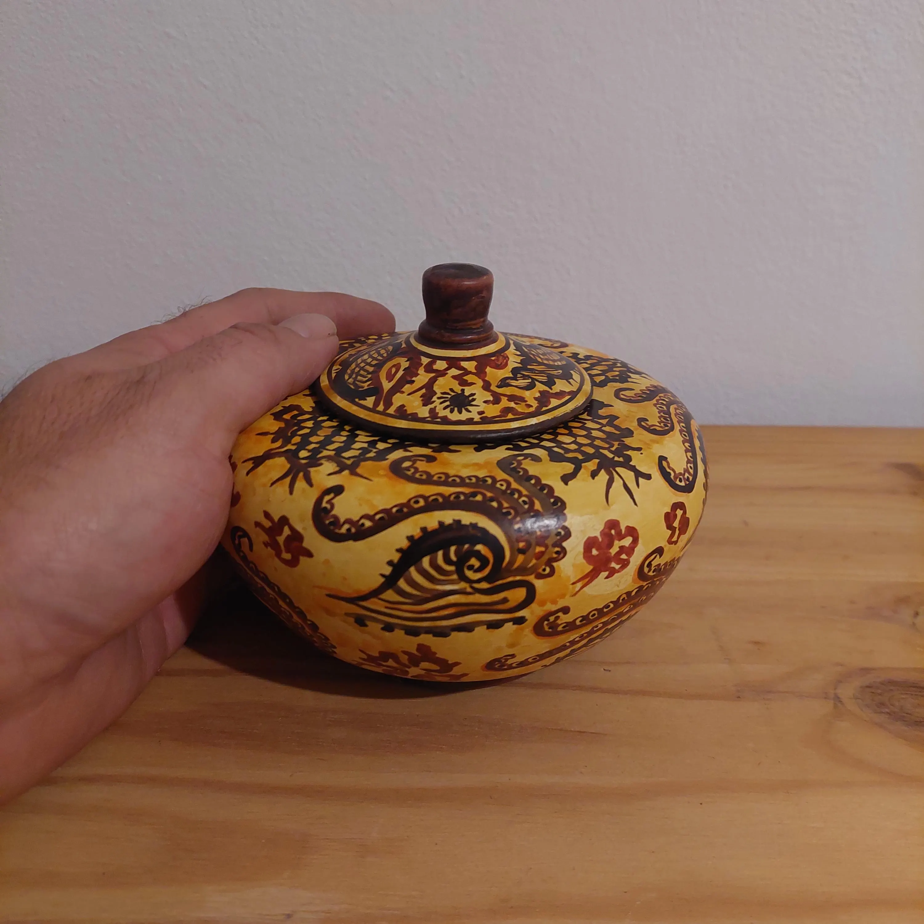 Handmade Minoan Ceramic Pot: Marine Style Sea Decor — additional product image 8 from DadArt