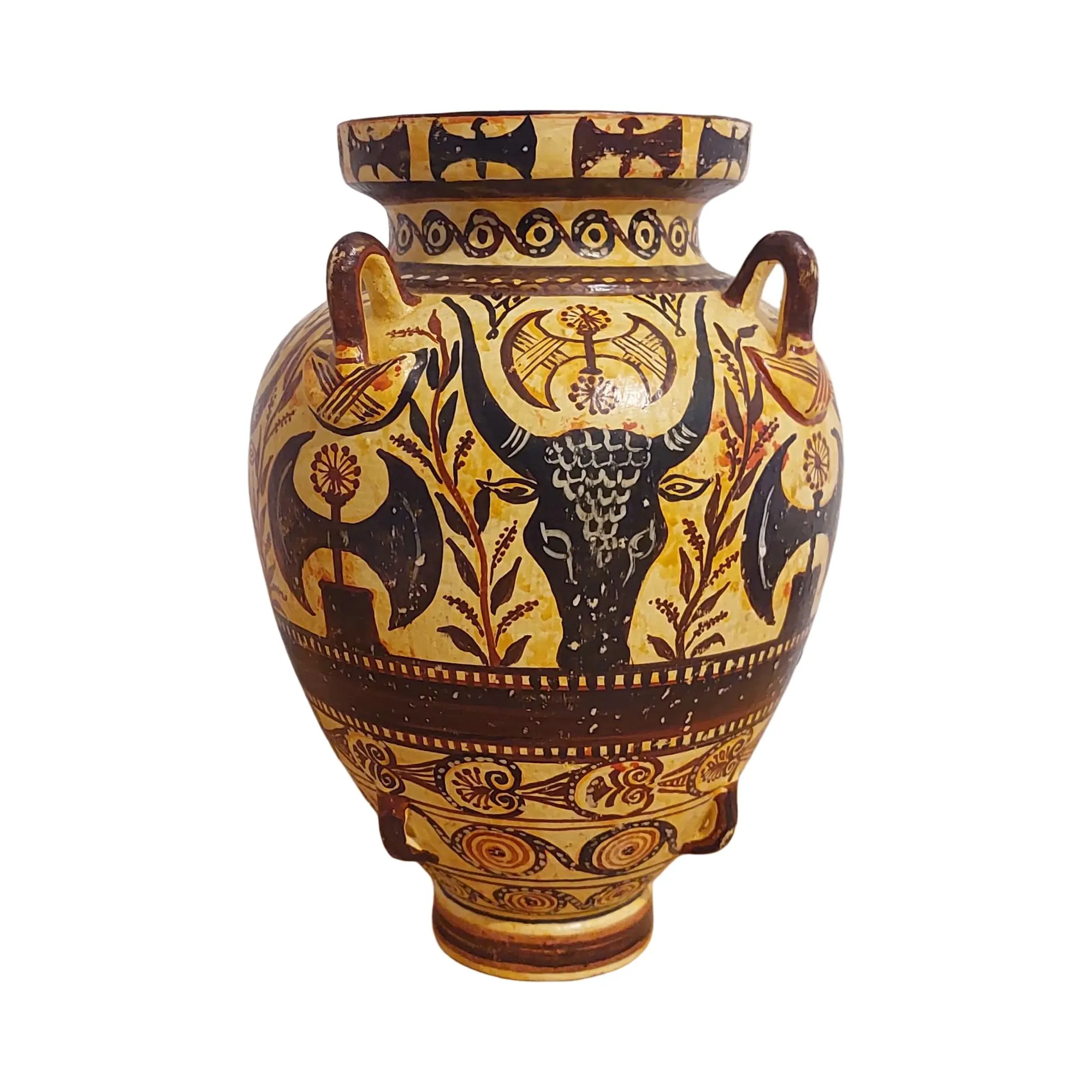 Minoan Double Axe Labrys Ceramic Amphora Ancient Greece Knossos Style — additional product image 4 from DadArt