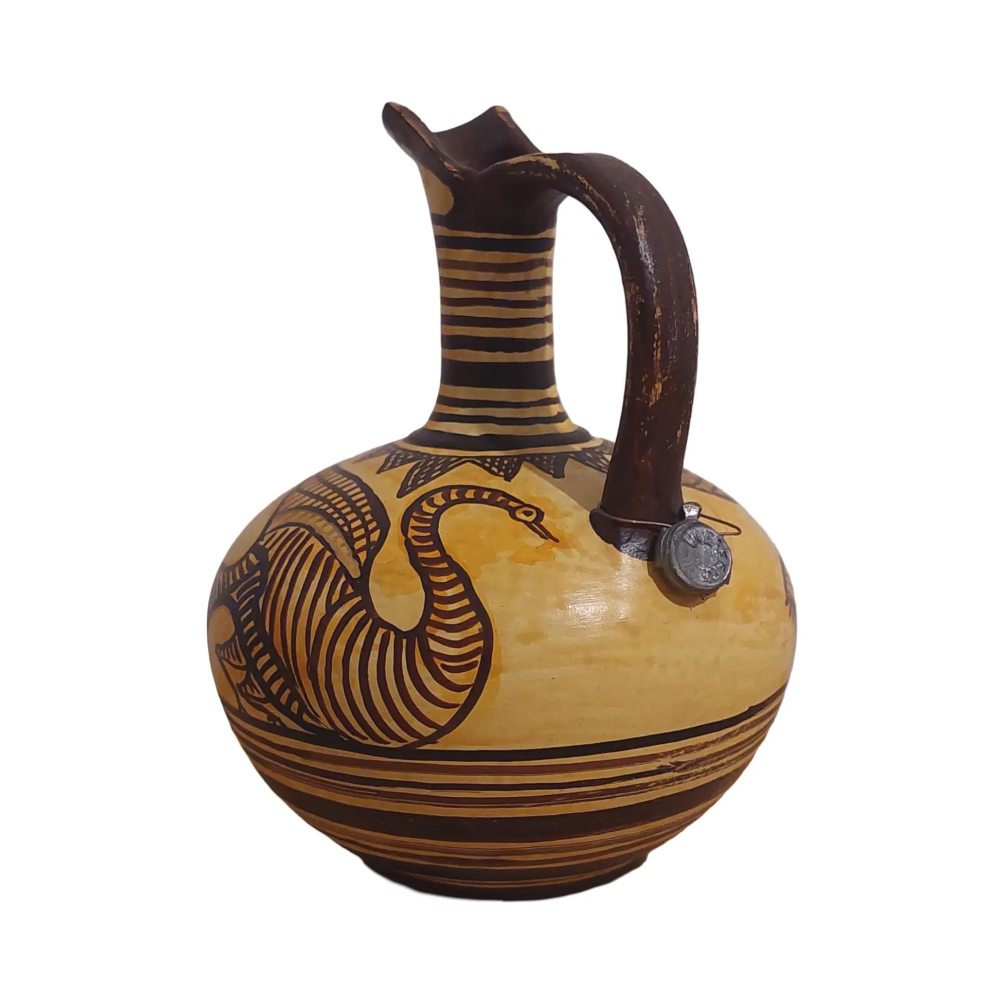 Geometric Bird Oinochoe Ceramic Jug Ancient Greece Museum Replica — additional product image 5 from DadArt