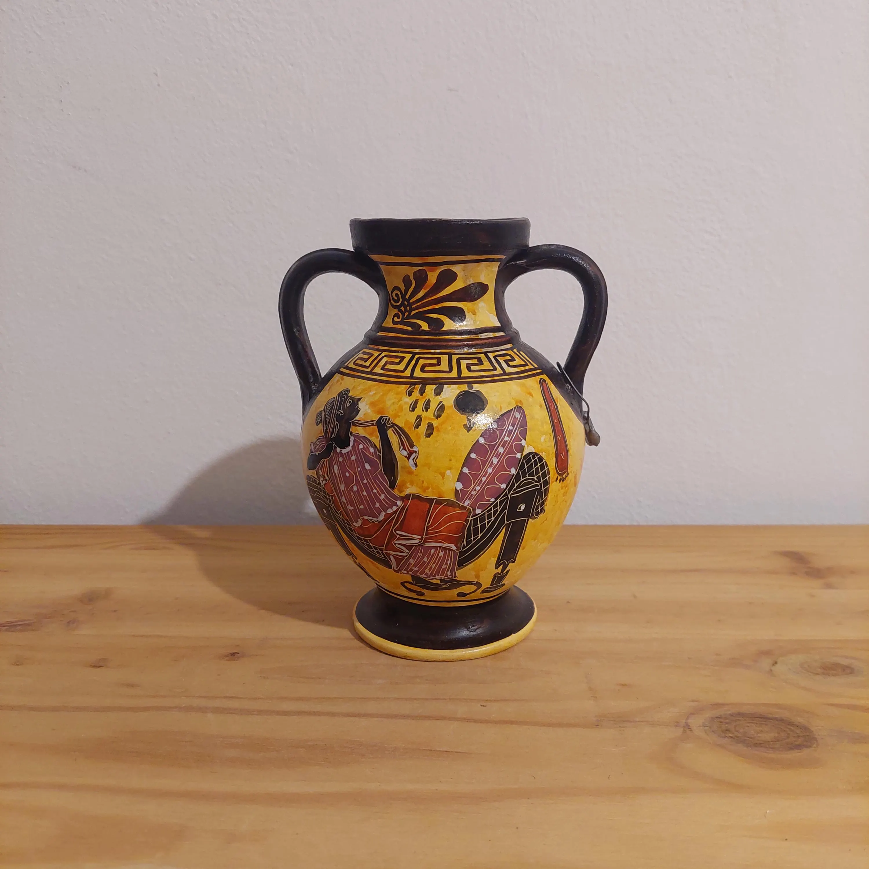 Handmade Danae and Zeus Ceramic Amphora: Greek Myth Art — additional product image 2 from DadArt