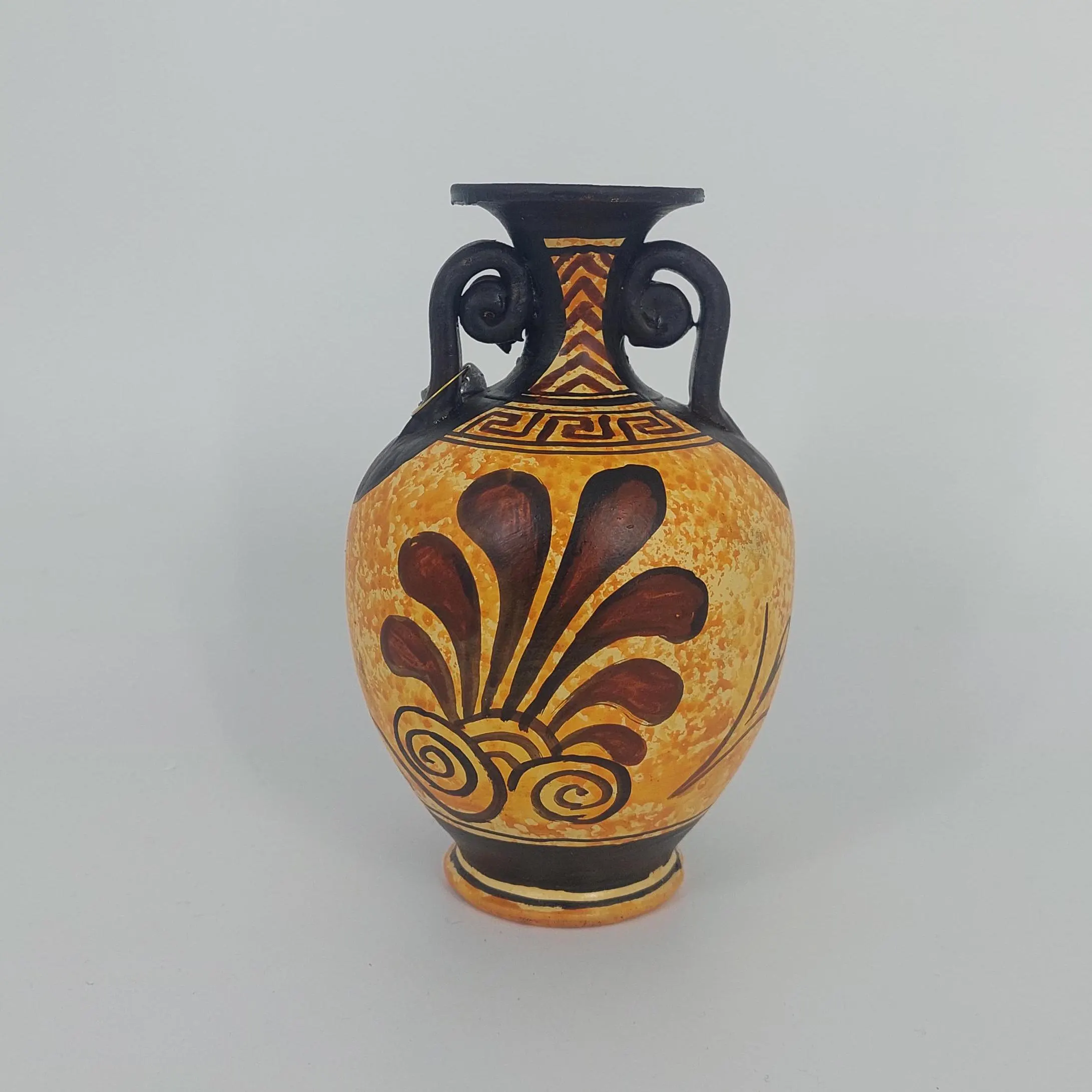 Hecate Goddess Amphora Vessel Greek Ceramic Terracotta Hand Painted Unique Piece 14cm — additional product image 4 from DadArt