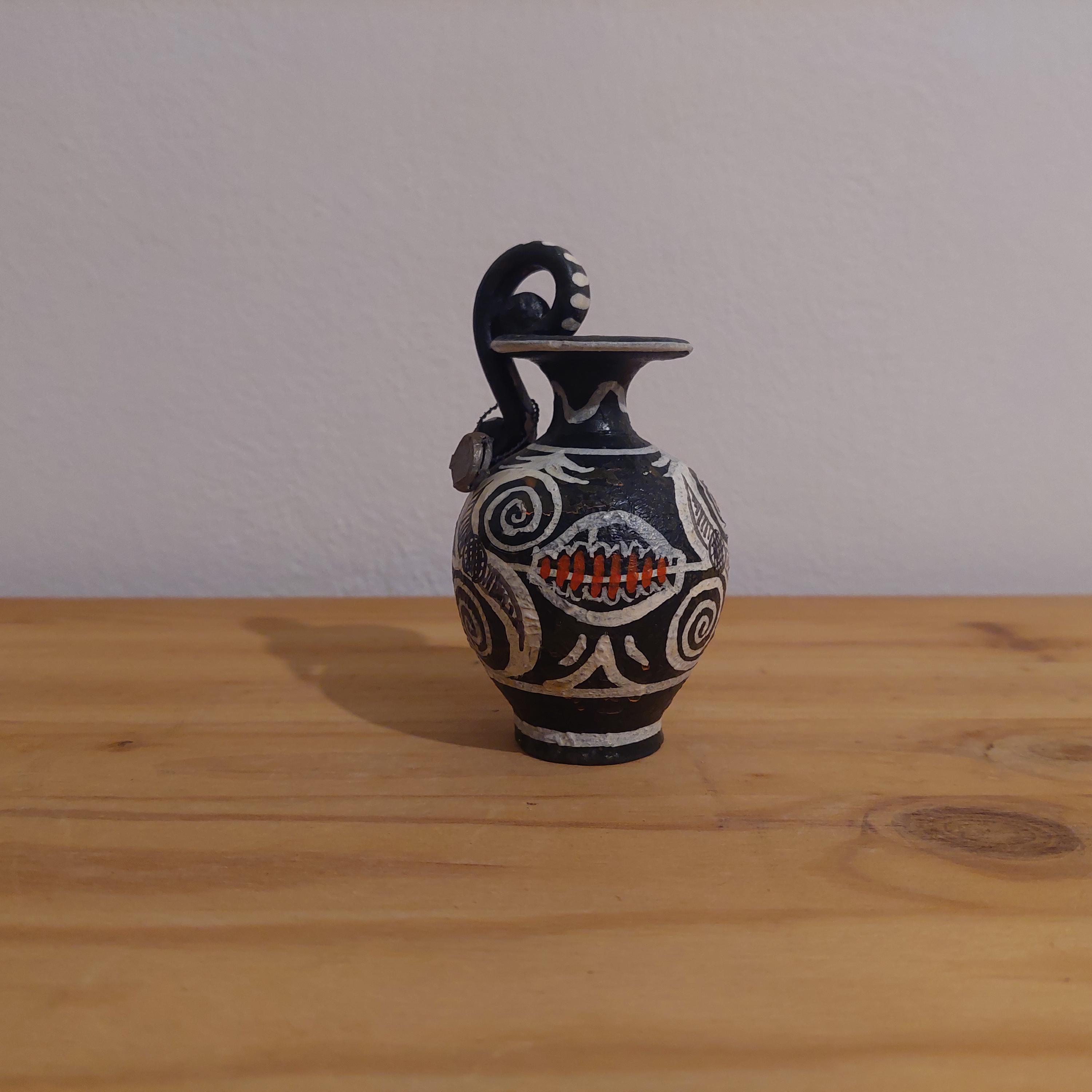 Kamares Miniature Vase | Minoan Pottery | Hand Painted Greek Ceramic | 10cm — additional product image 3 from DadArt