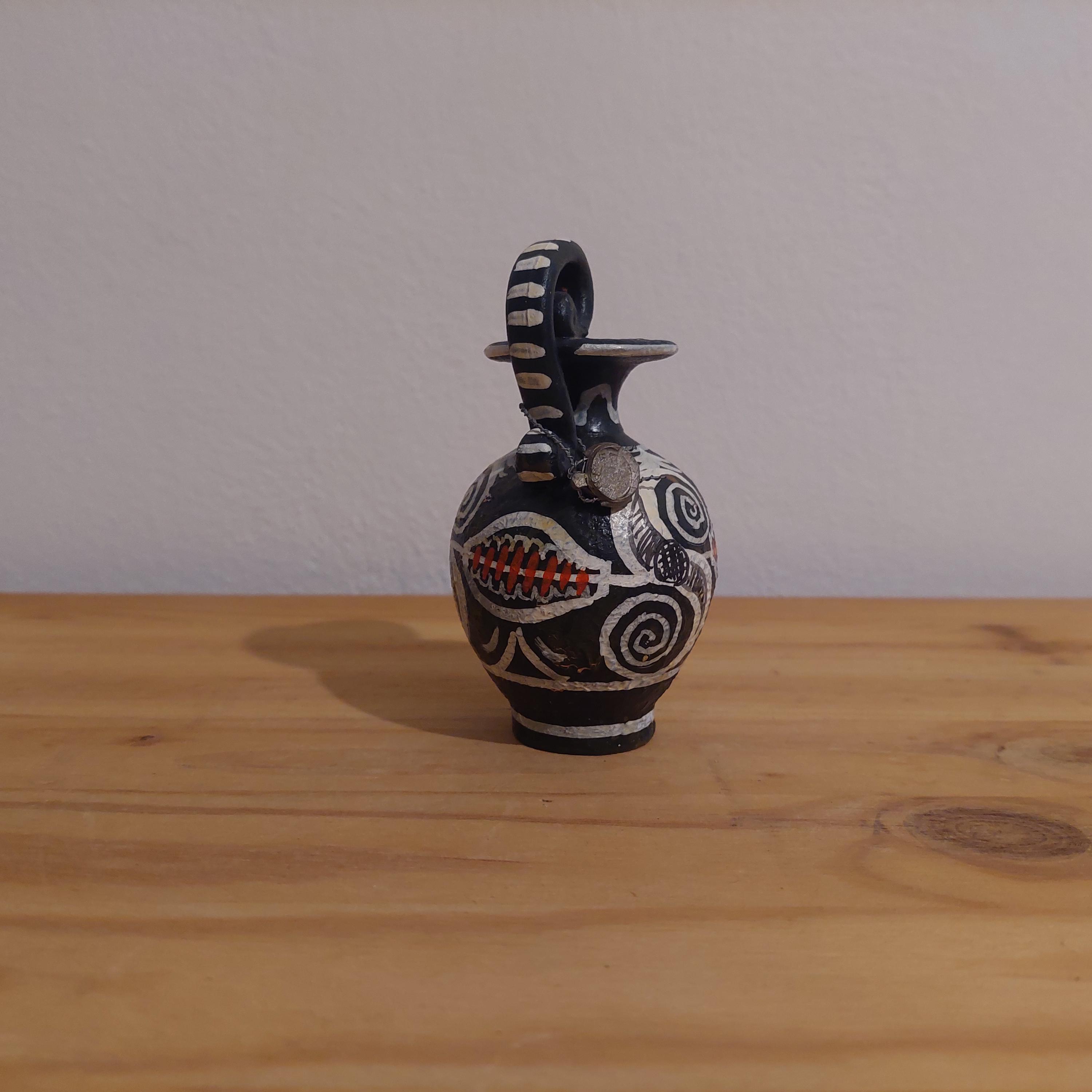 Kamares Miniature Vase | Minoan Pottery | Hand Painted Greek Ceramic | 10cm — additional product image 6 from DadArt