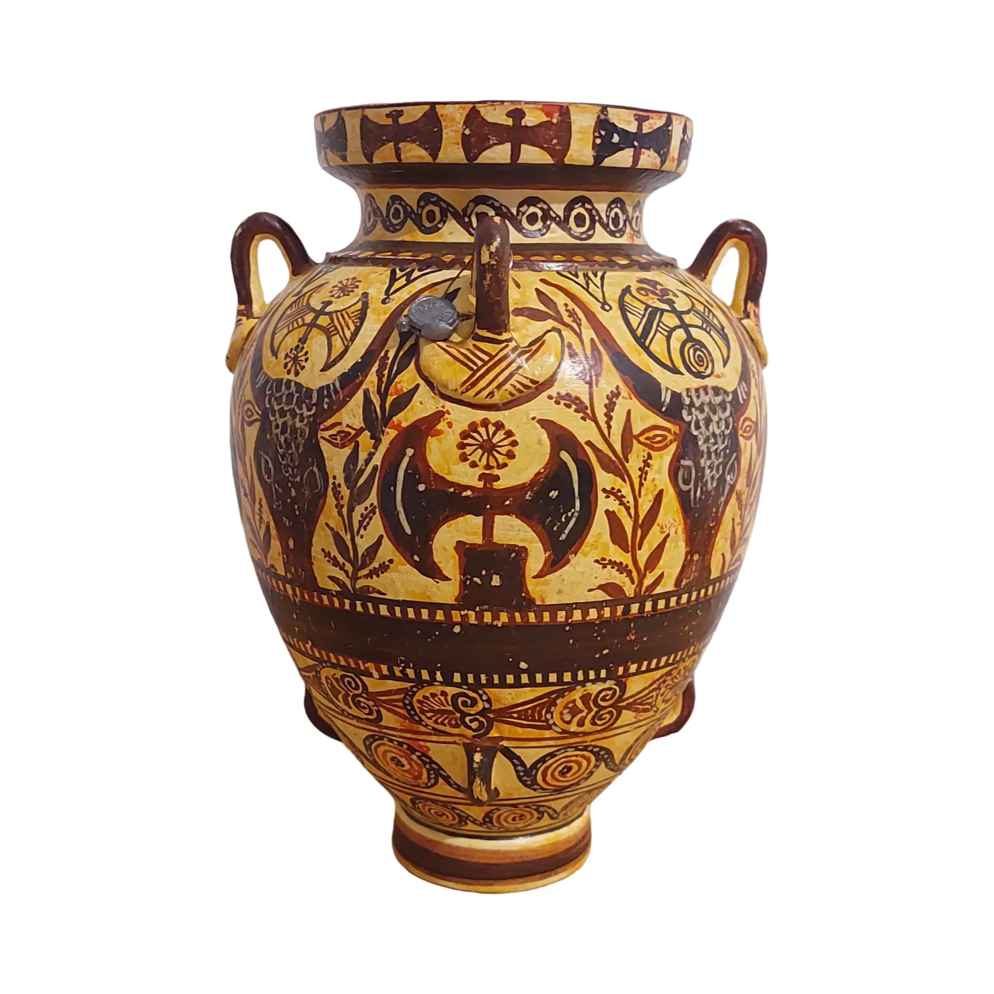 Minoan Double Axe Labrys Ceramic Amphora Ancient Greece Knossos Style — additional product image 2 from DadArt