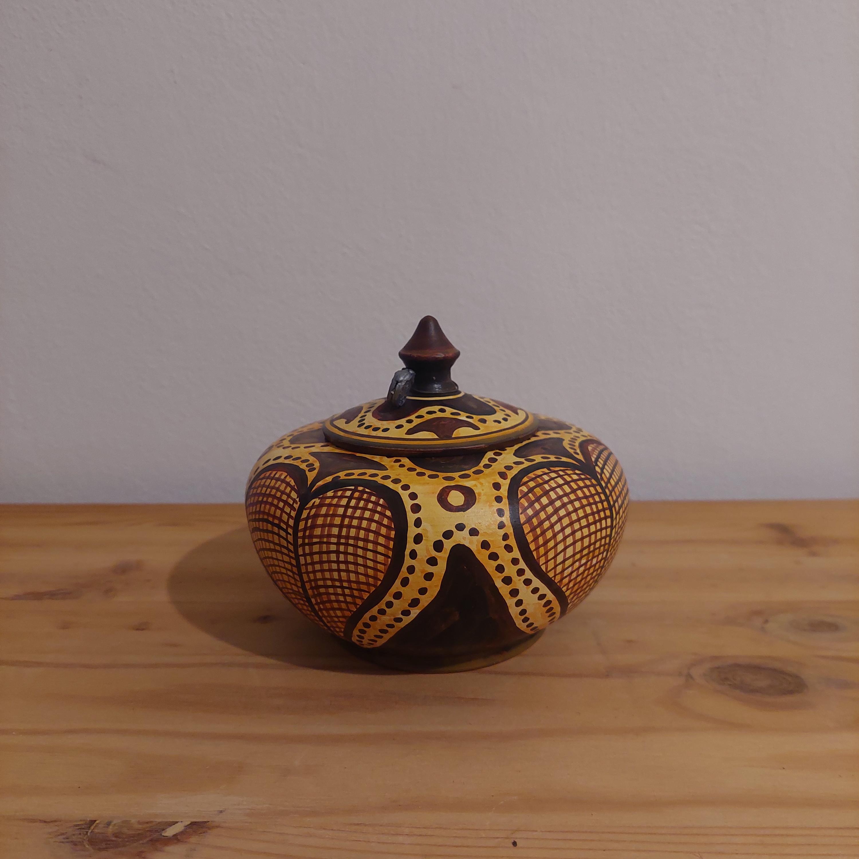 Handmade Minoan Ceramic Pot: Mediterranean Coastal Decor — additional product image 6 from DadArt