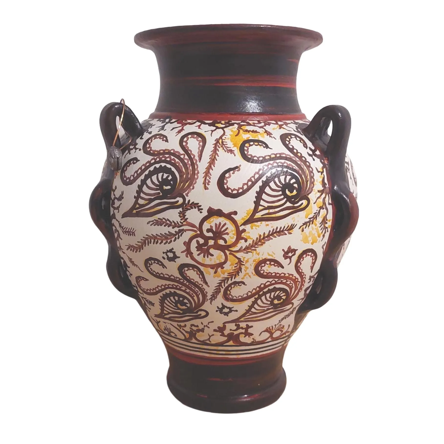 Minoan Floral Style Ceramic Amphora Vase Ancient Greece Knossos