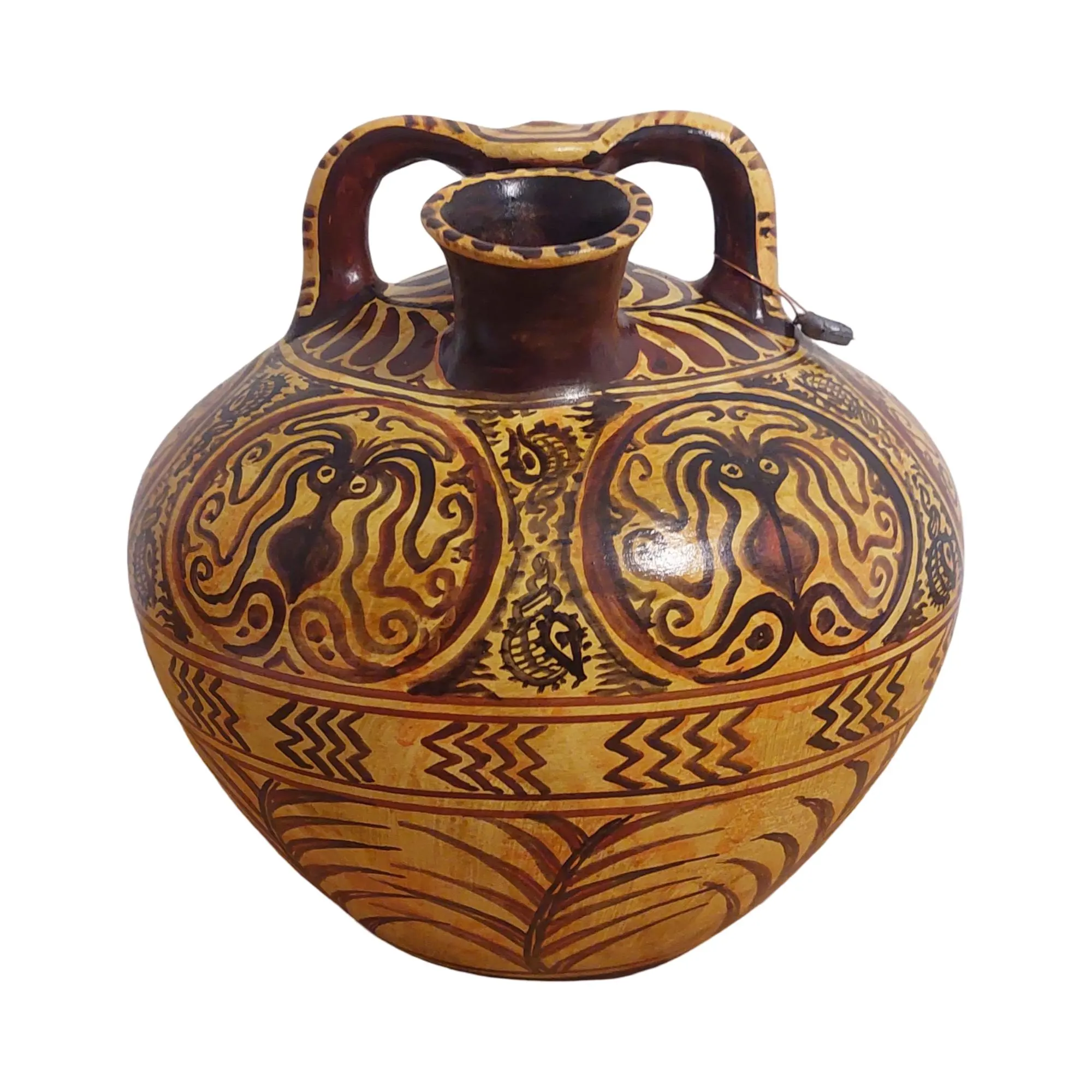 Minoan Octopus Marine Style Ceramic Jug Ancient Greece Museum Replica — additional product image 2 from DadArt